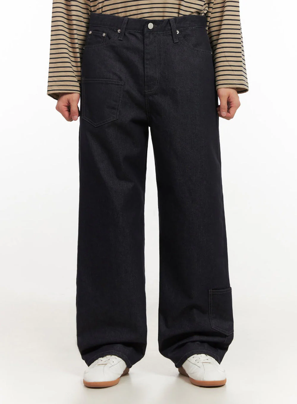 Men's Pocket Detail Denim Pants IF517 - Image 4