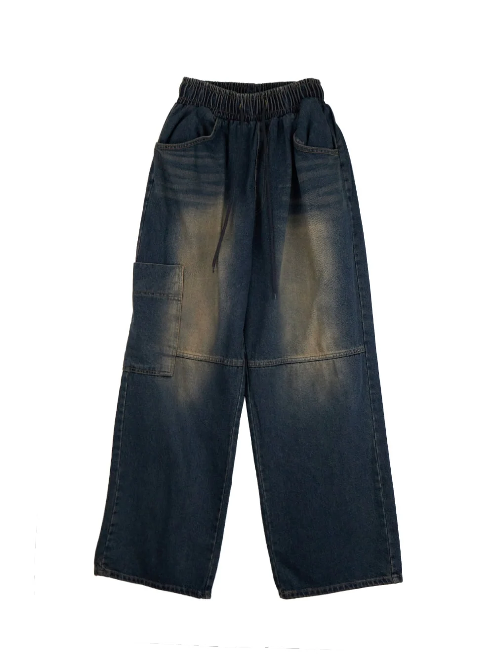 Men's Pocket Detail Wide-Leg Jeans ID406 - Image 9