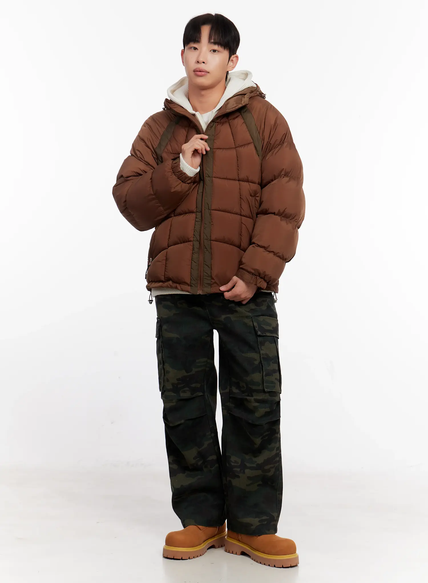 Men's Quilted Puffer Jacket IO523 - Image 7