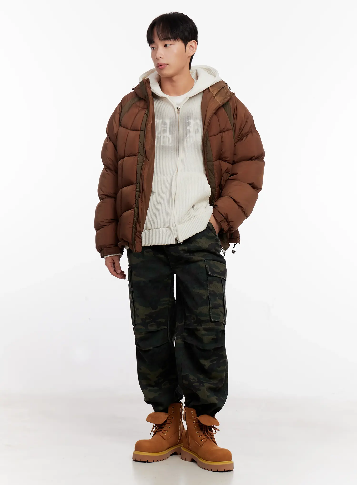 Men's Quilted Puffer Jacket IO523 - Image 8
