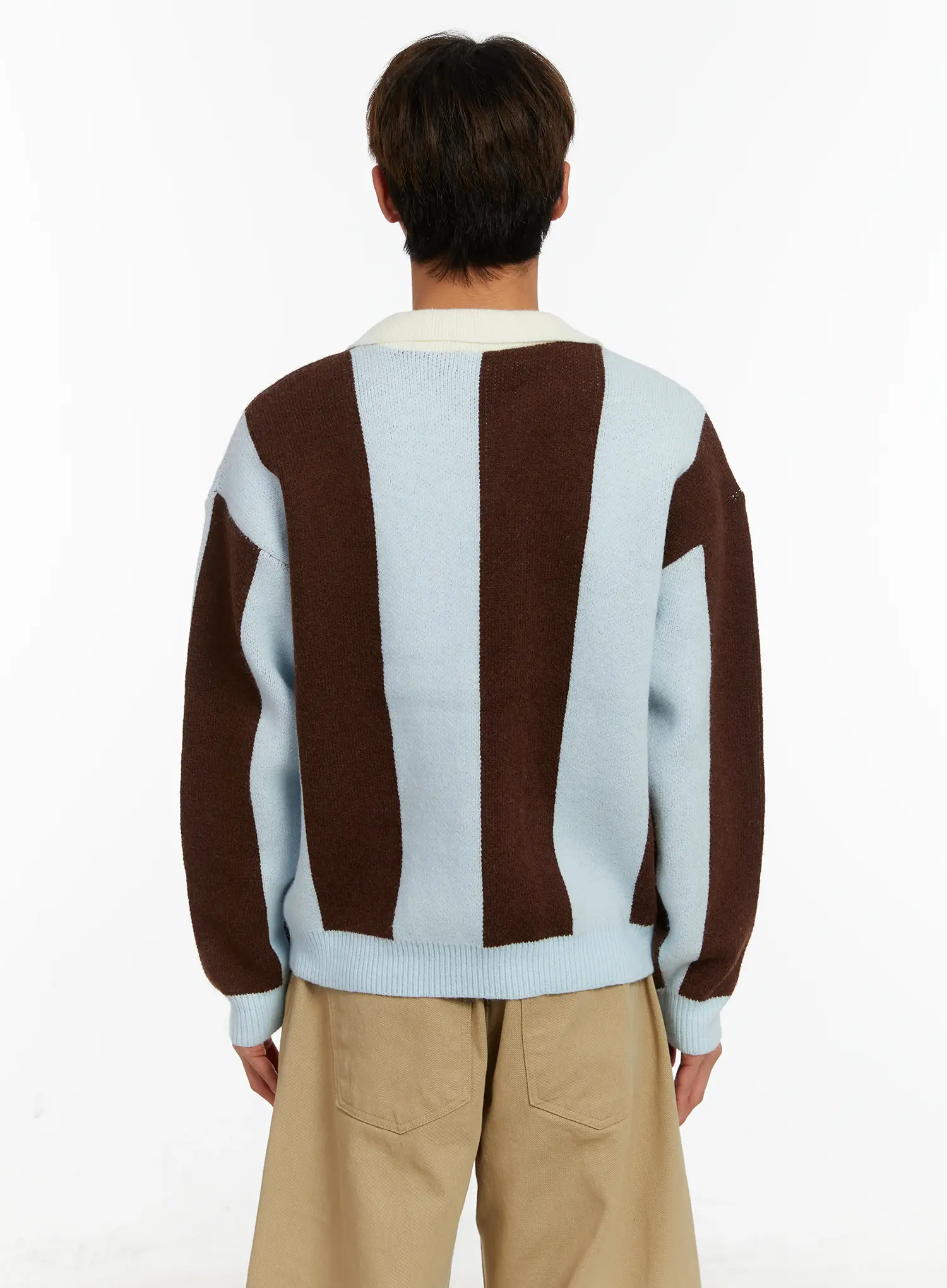 Men's Retro Athletic Club Knit Sweater ID523 - Image 5