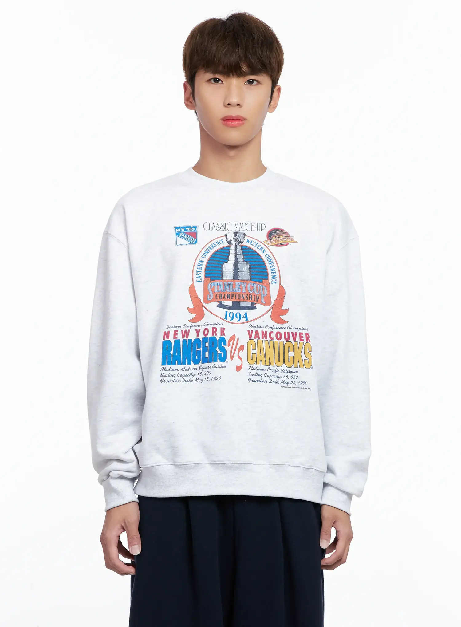 Men's Retro Sports Crewneck IO502 - Image 9