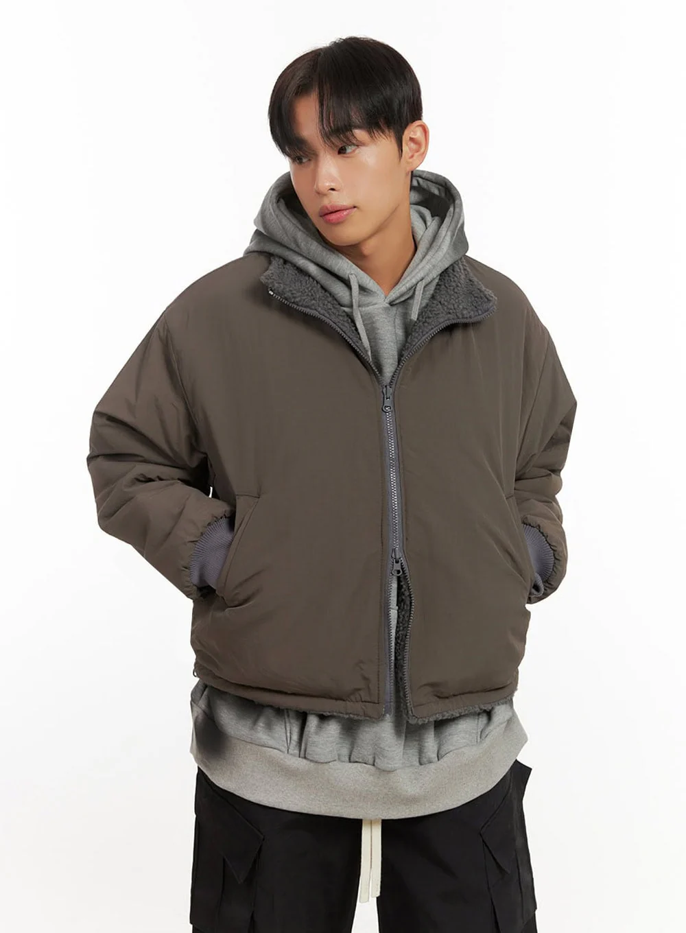 Men's Reversible Puffer Jacket ID406 - Image 2