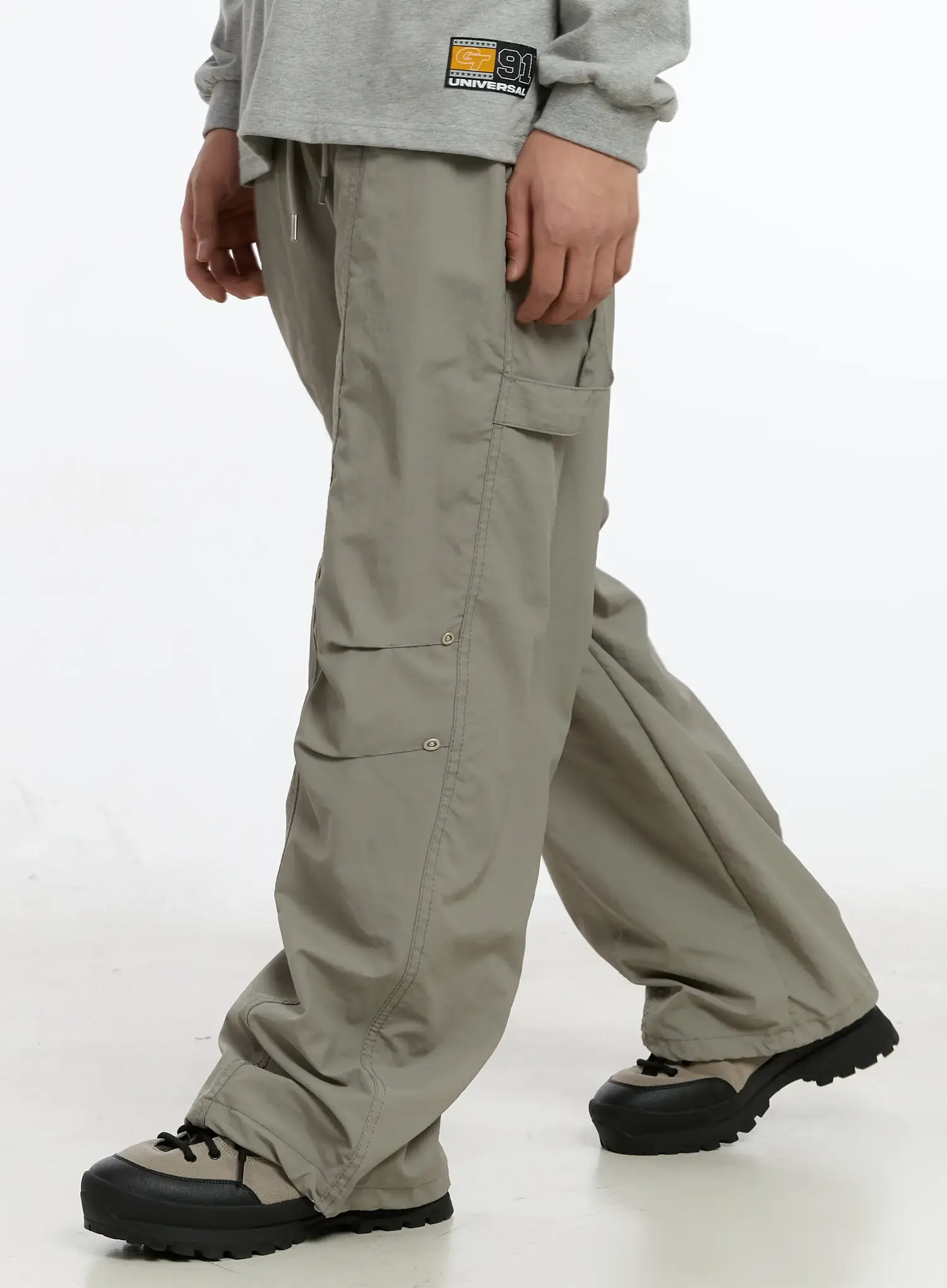Men's Rivet Detail Cargo Pants IM503