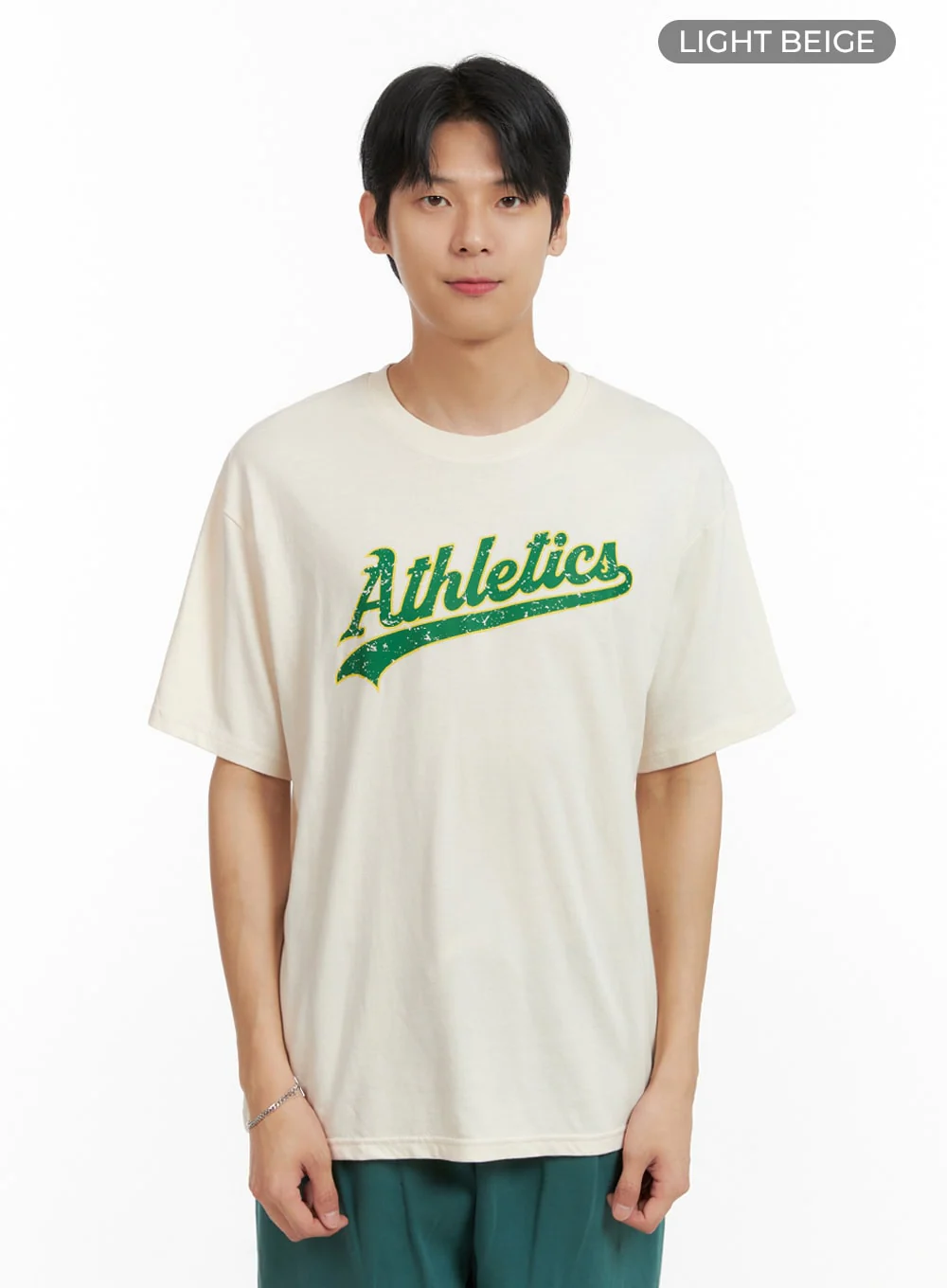 Men's Round Neck Graphic Cotton Tee IL404 - Image 10