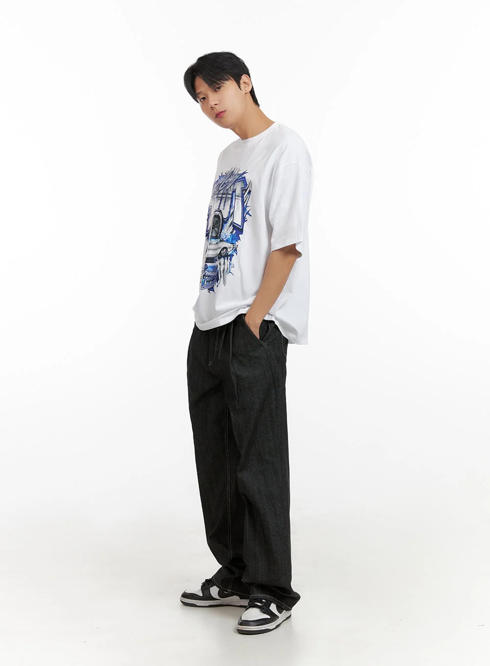 Men's Round Neck Graphic T-Shirt IL404 - Image 7