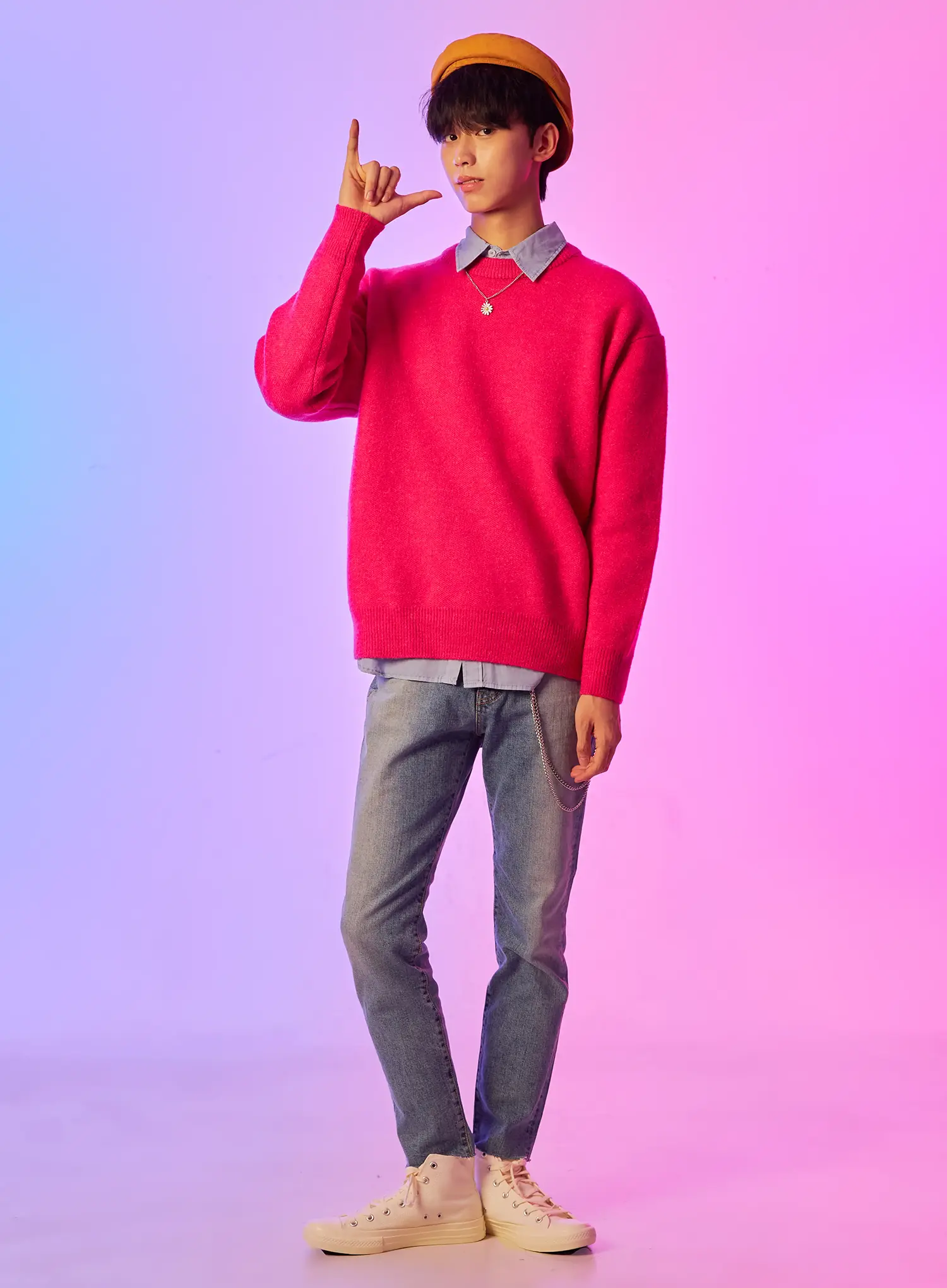 Men's Round Neck Sweater IO528 - Image 12