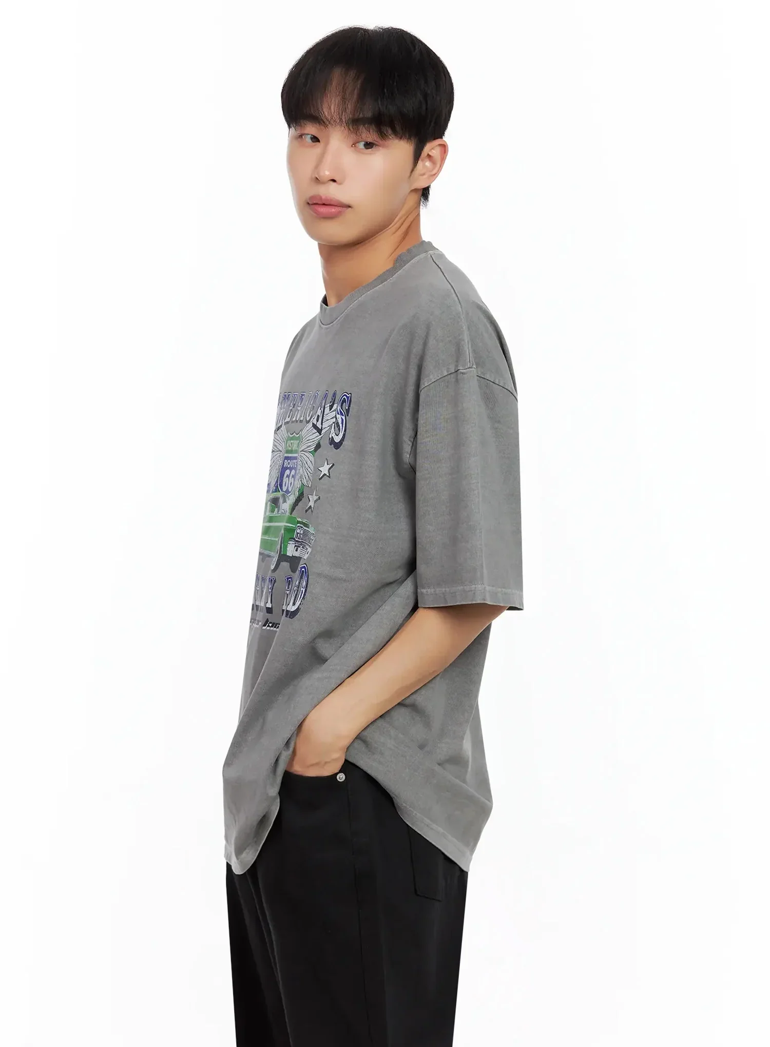 Men's Route 66 Graphic T-Shirt IL516 - Image 12