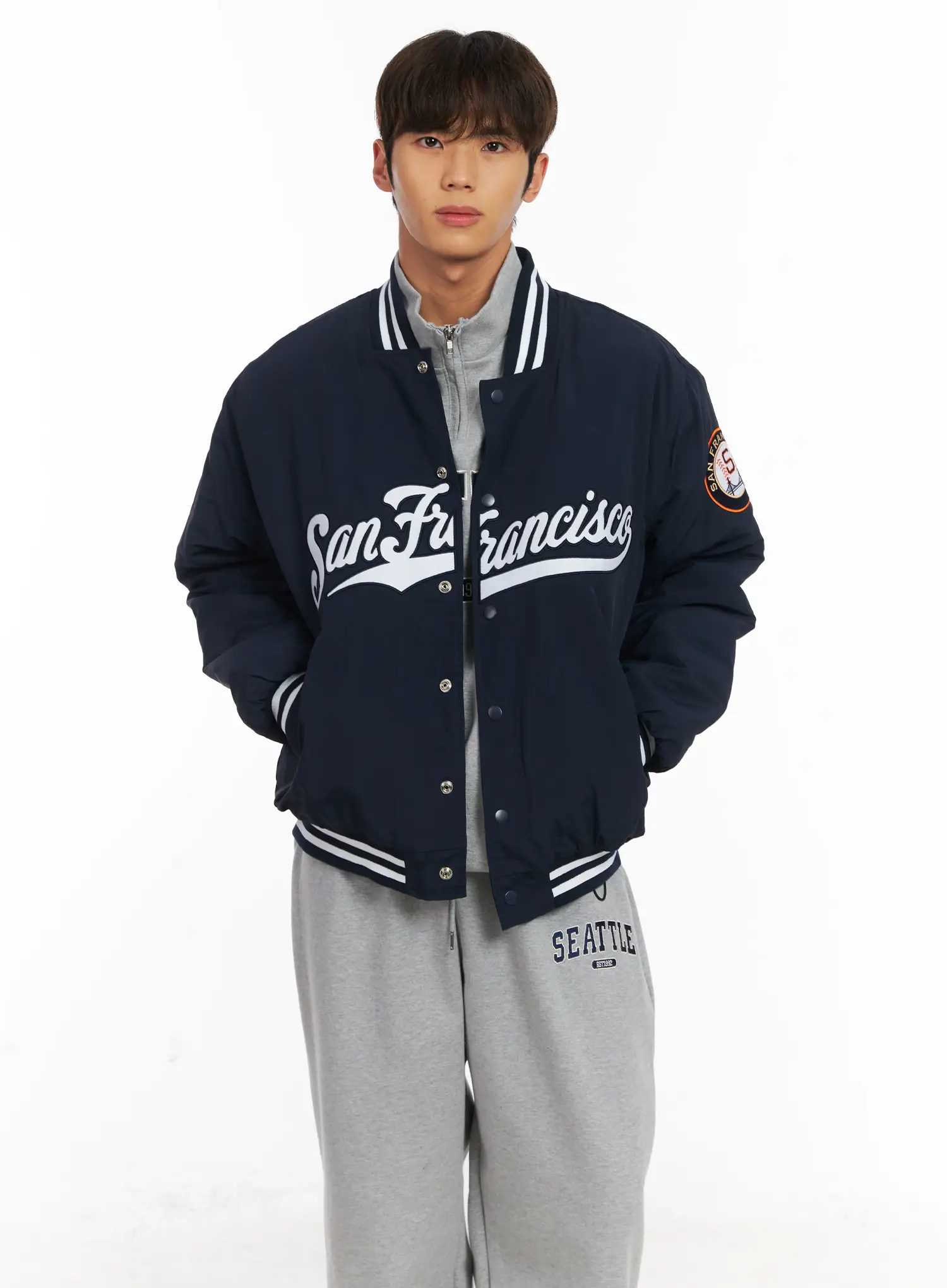 Men's San Francisco Varsity Jacket ID511 - Image 6