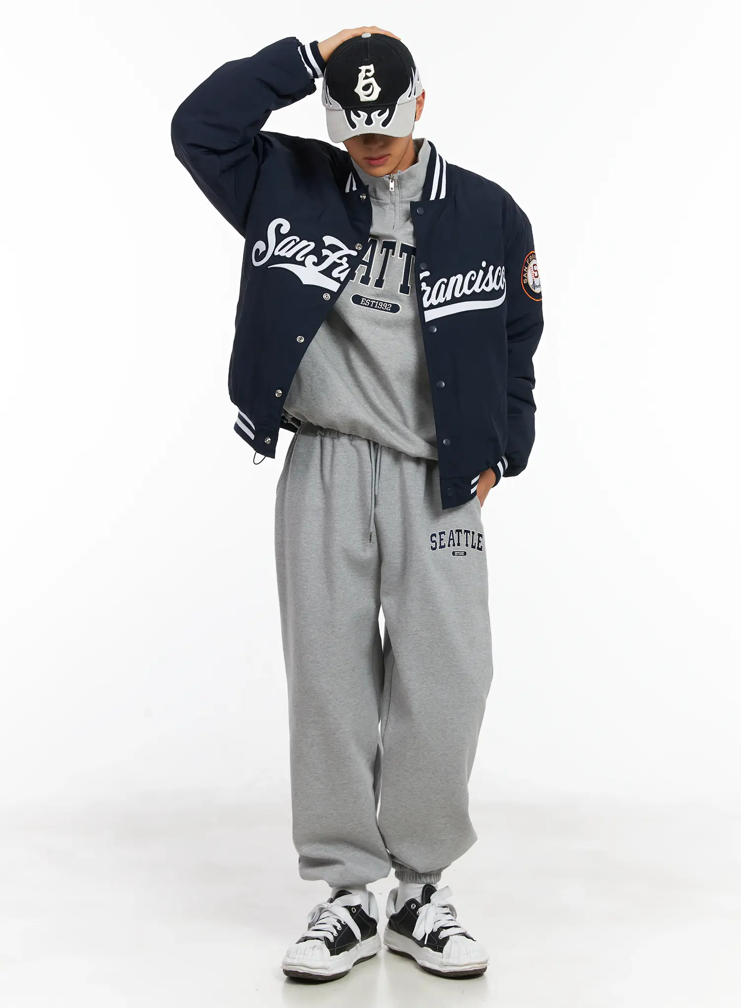 Men's San Francisco Varsity Jacket ID511 - Image 9