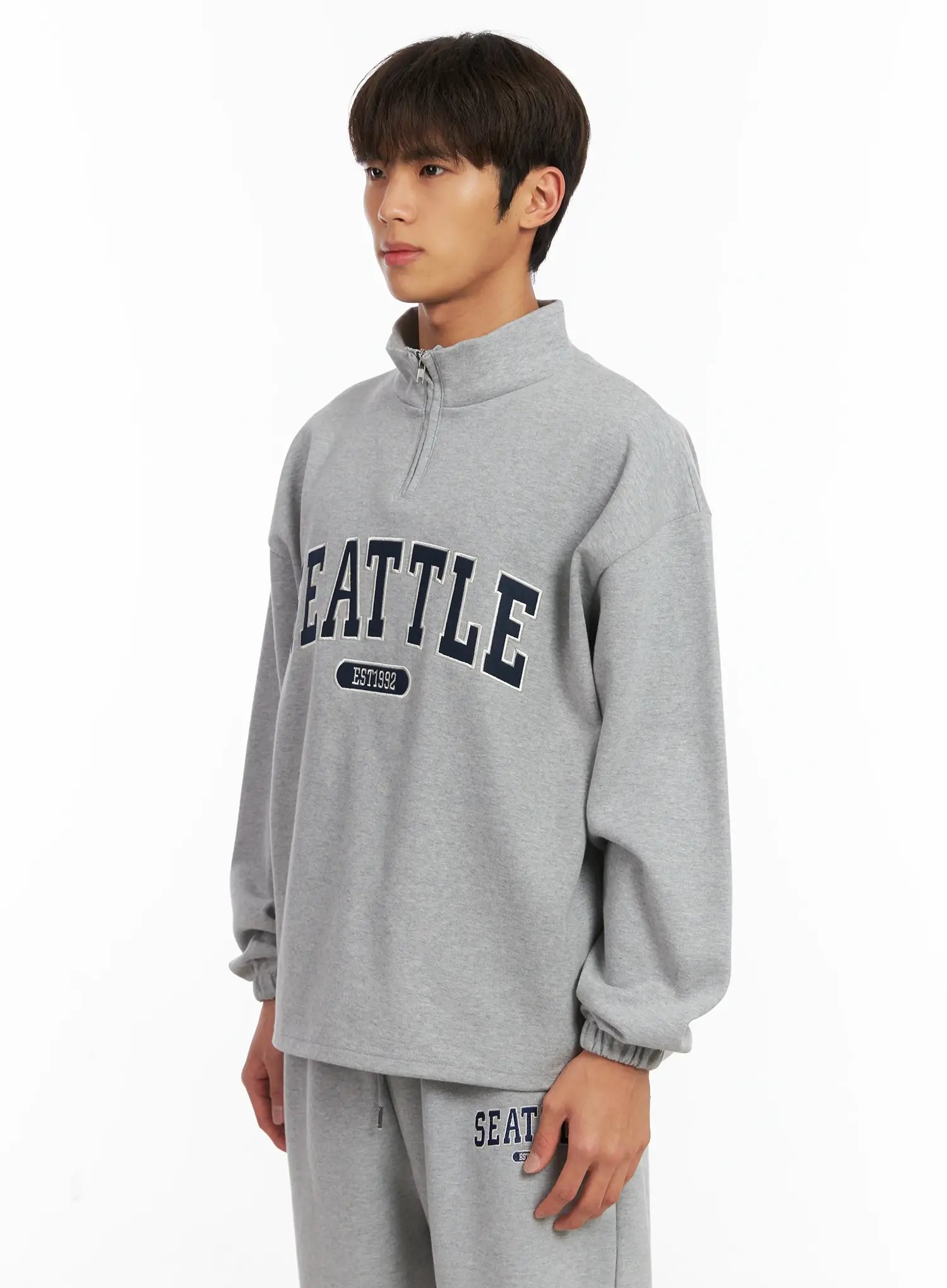 Men's Seattle Quarter-Zip Sweatshirt ID511 - Image 4