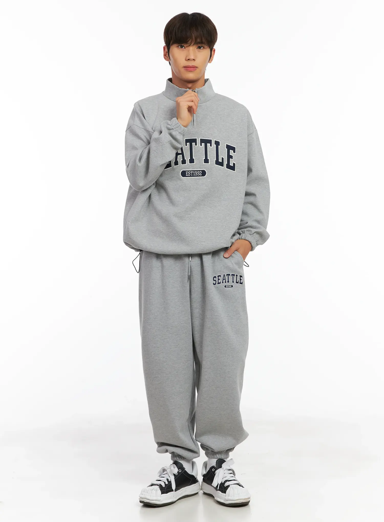 Men's Seattle Quarter-Zip Sweatshirt ID511 - Image 8