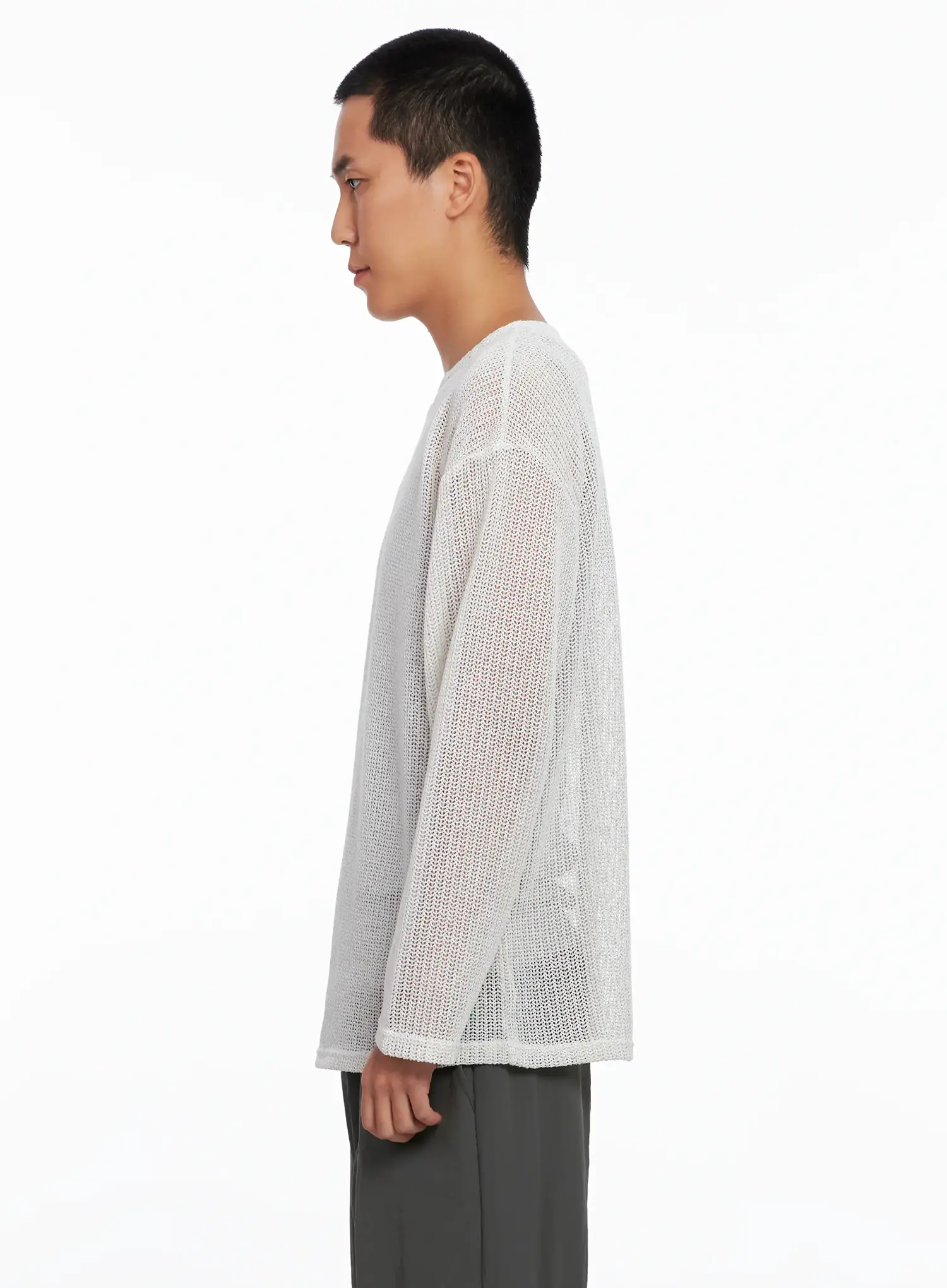 Men's Sheer Knit Long Sleeve IS510 - Image 5