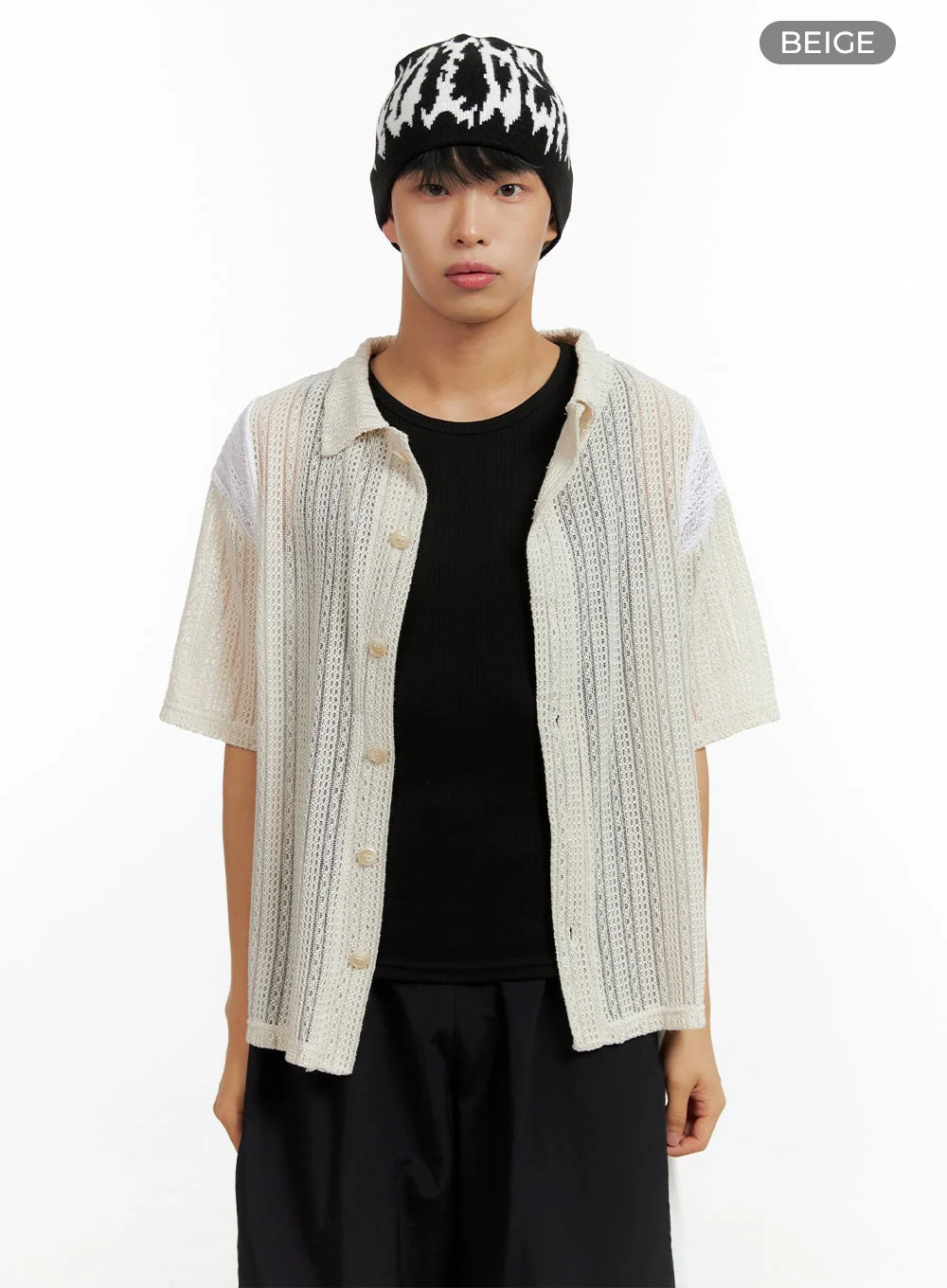 Men's Sheer Loose Fit T-Shirt CL429 - Image 10