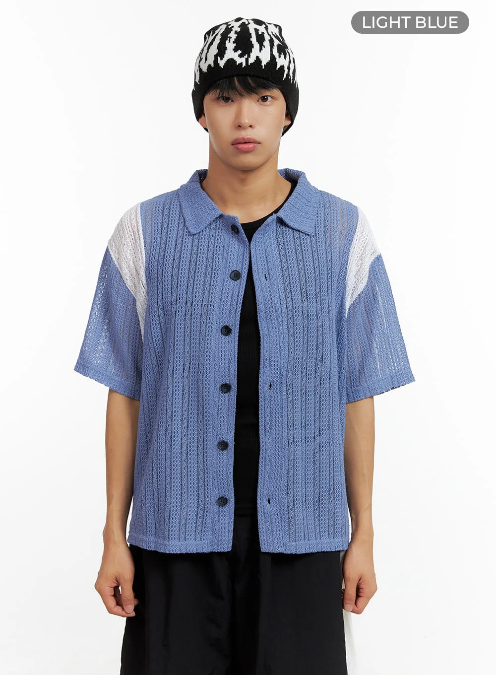 Men's Sheer Loose Fit T-Shirt CL429 - Image 11