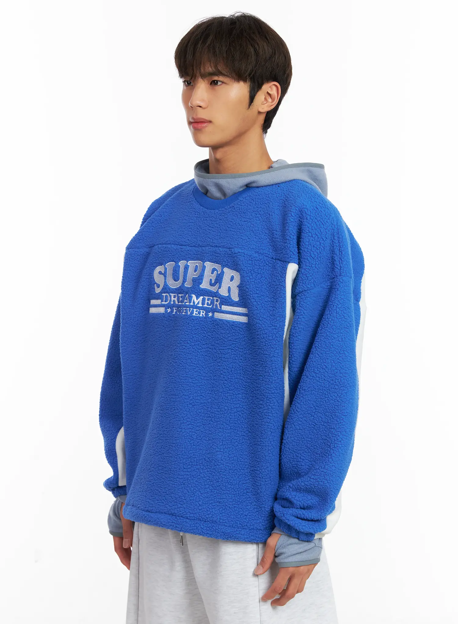 Men's Sherpa Fleece Sweatshirt ID511 - Image 4