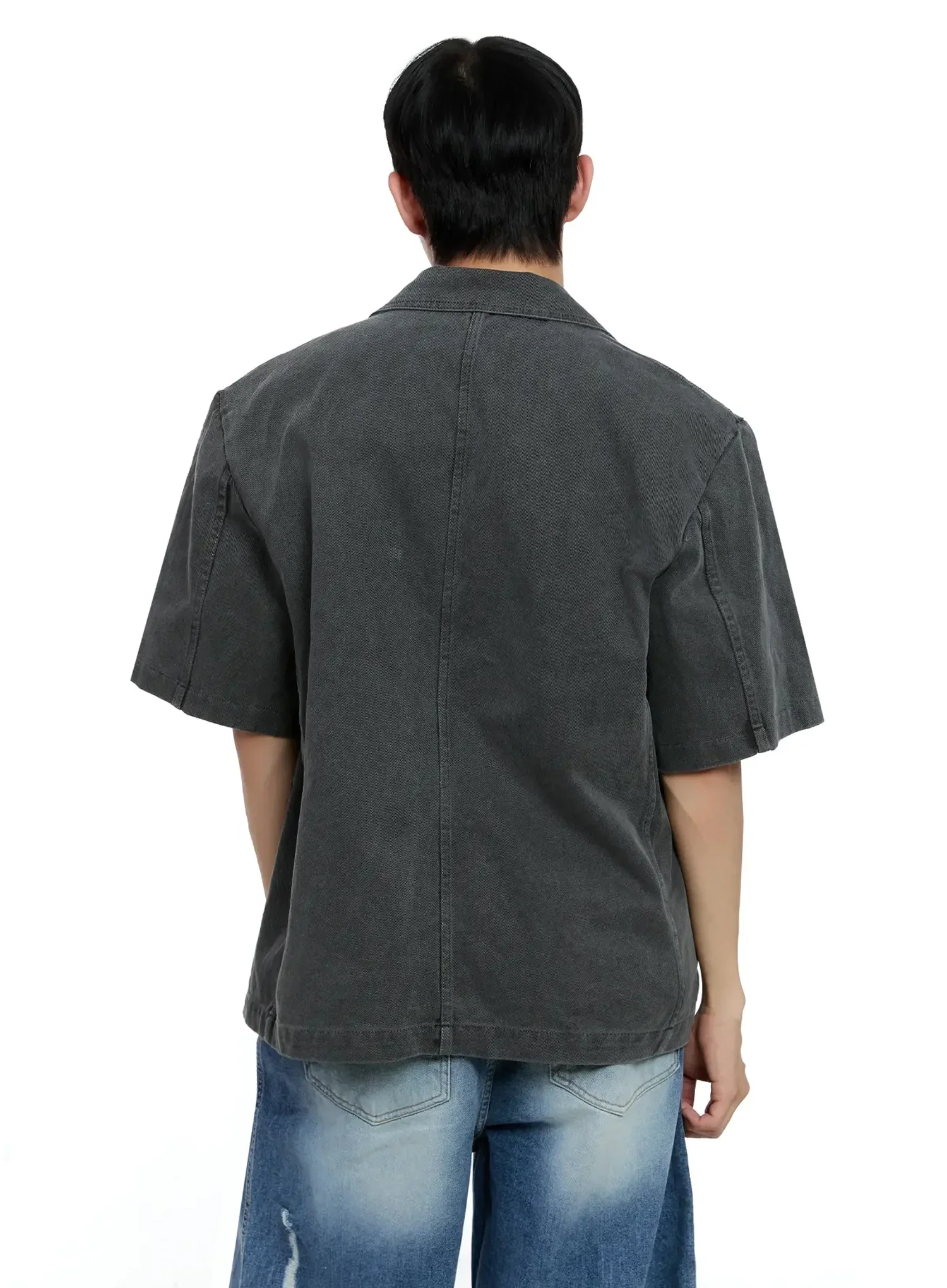Men's Short-Sleeve Button-Up IG520 - Image 11