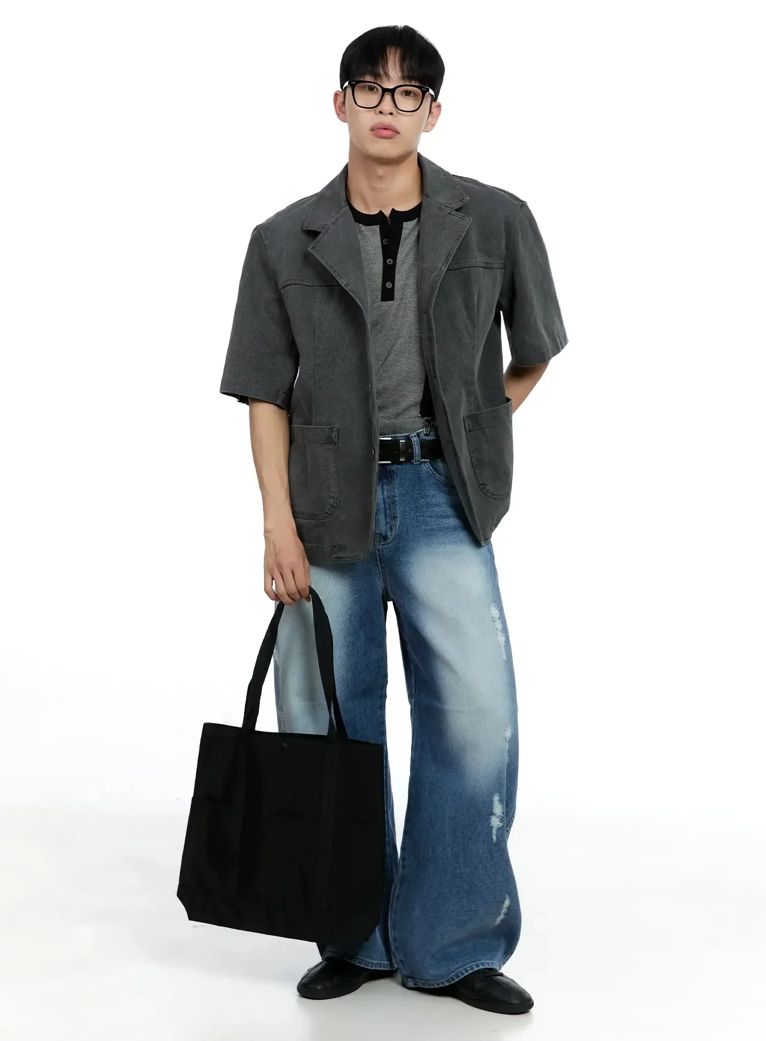 Men's Short-Sleeve Button-Up IG520 - Image 17