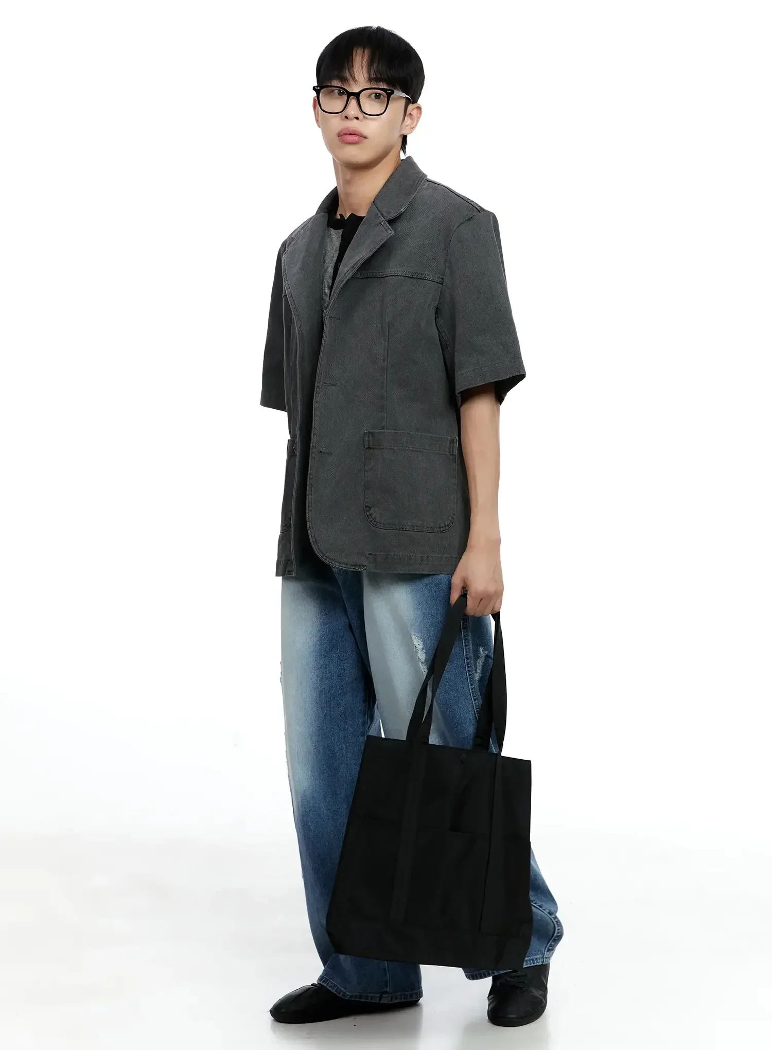 Men's Short-Sleeve Button-Up IG520 - Image 18