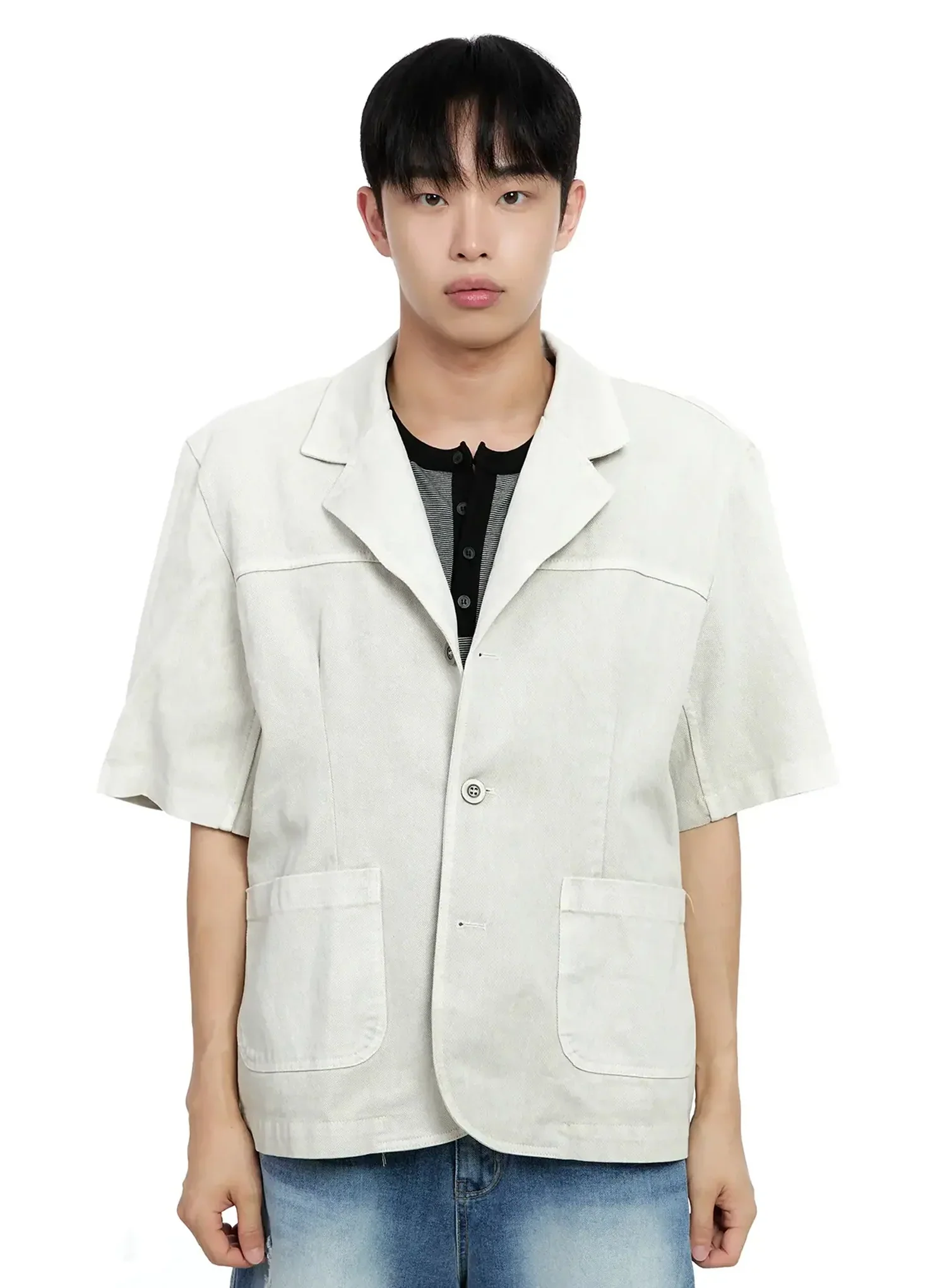 Men's Short-Sleeve Button-Up IG520 - Image 20