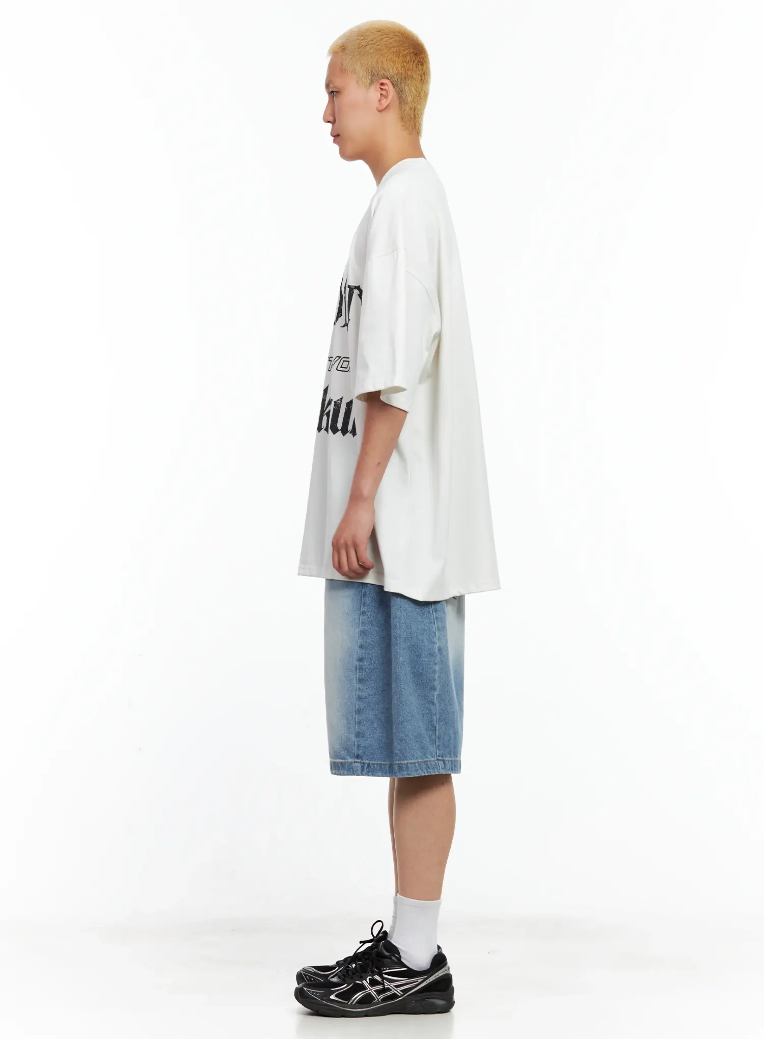 Men's Side-Drape Denim Jorts IL514 - Image 5
