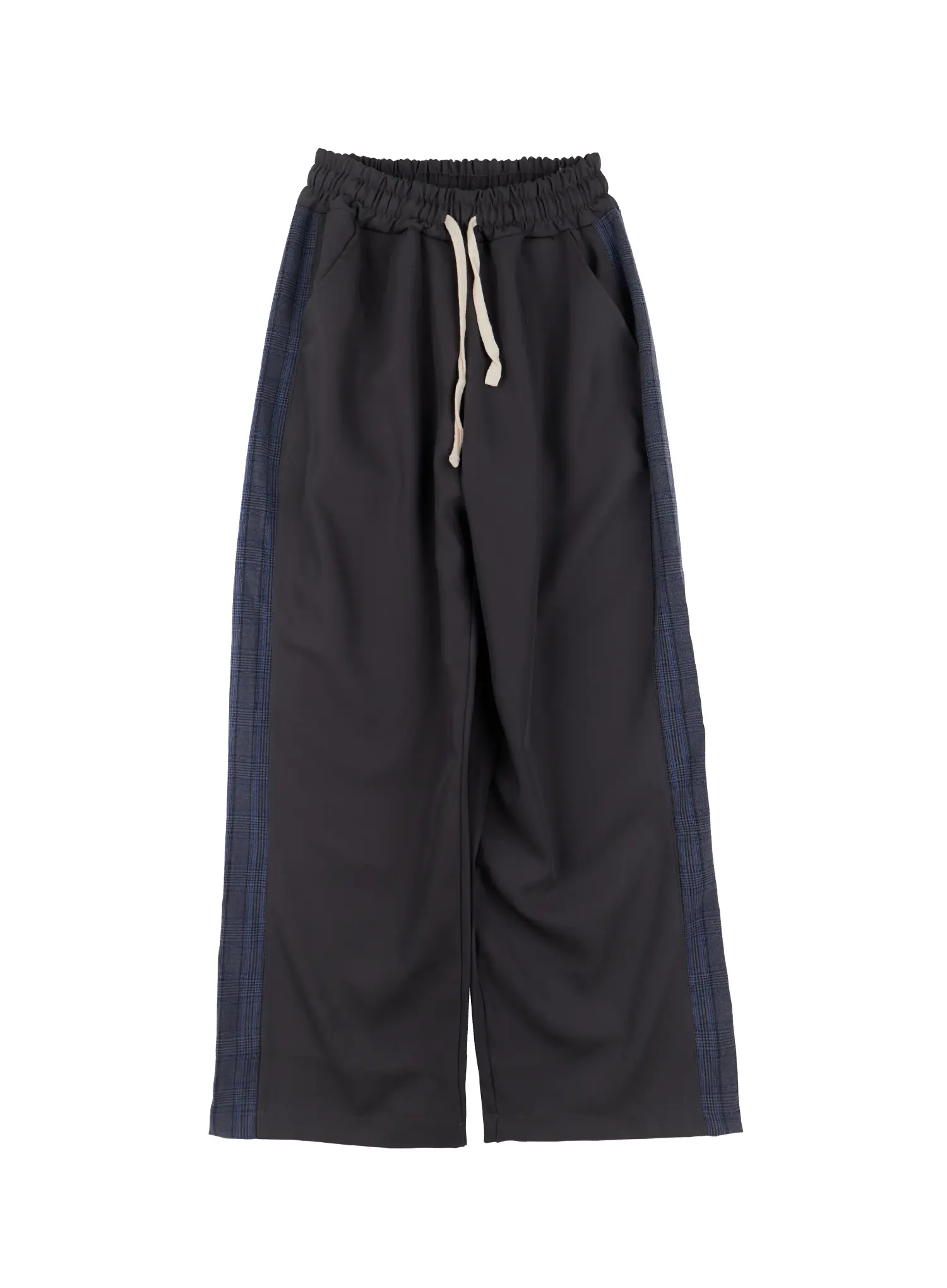 Men's Side Plaid Drawstring Pants IG529 - Image 16