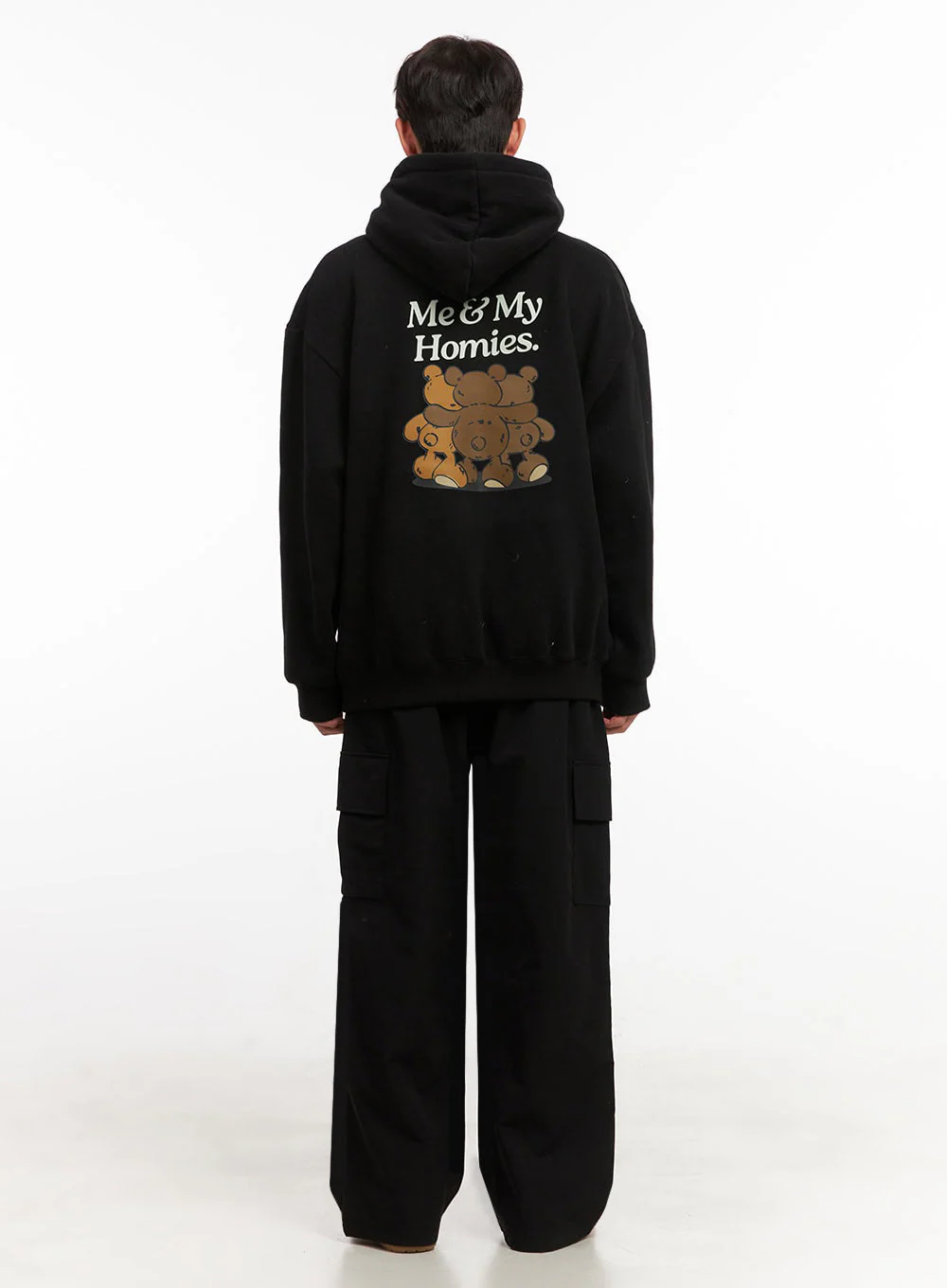 Men's Simple Oversized Hoodie ID431 - Image 9