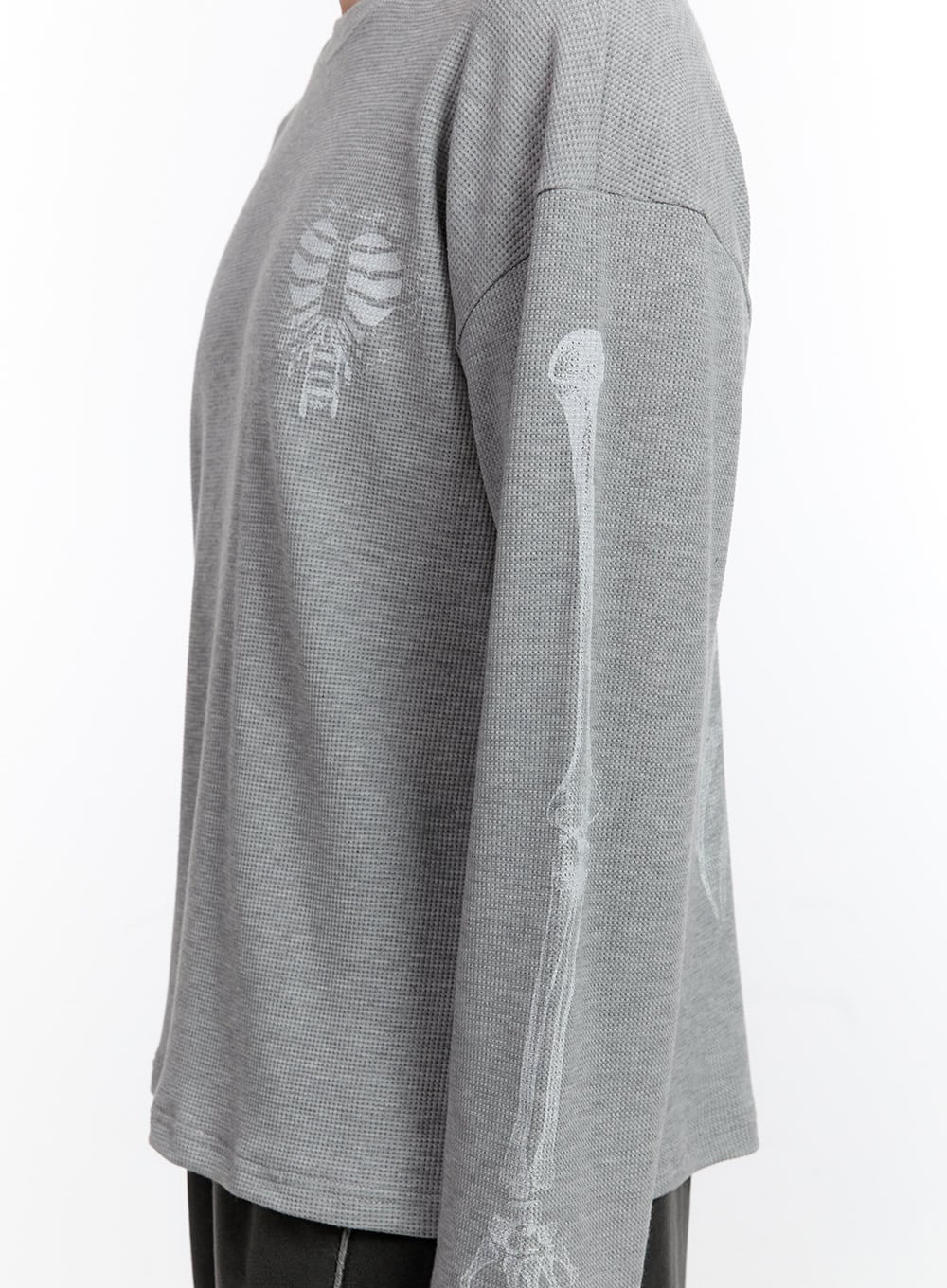 Men's Skeleton Graphic Long Sleeve Top IA504 - Image 5