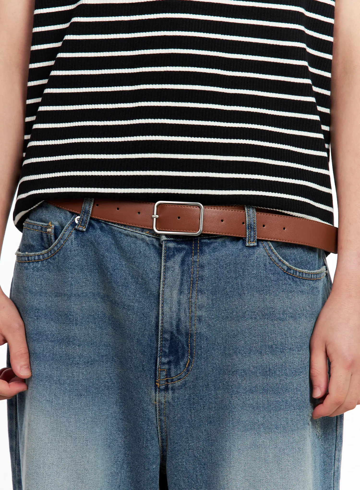 Men's Slim Square Belt IL511 - Image 3