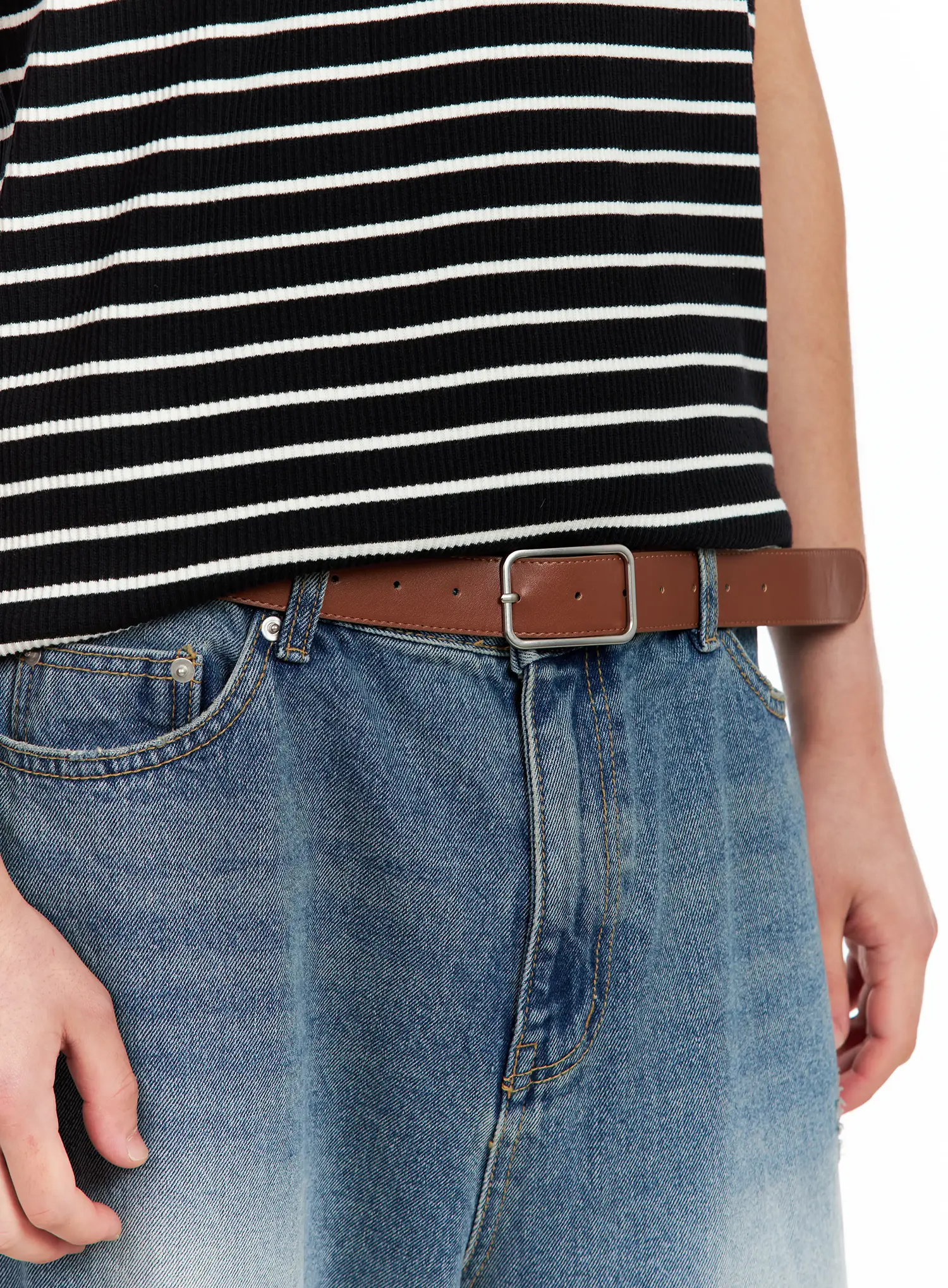 Men's Slim Square Belt IL511 - Image 4