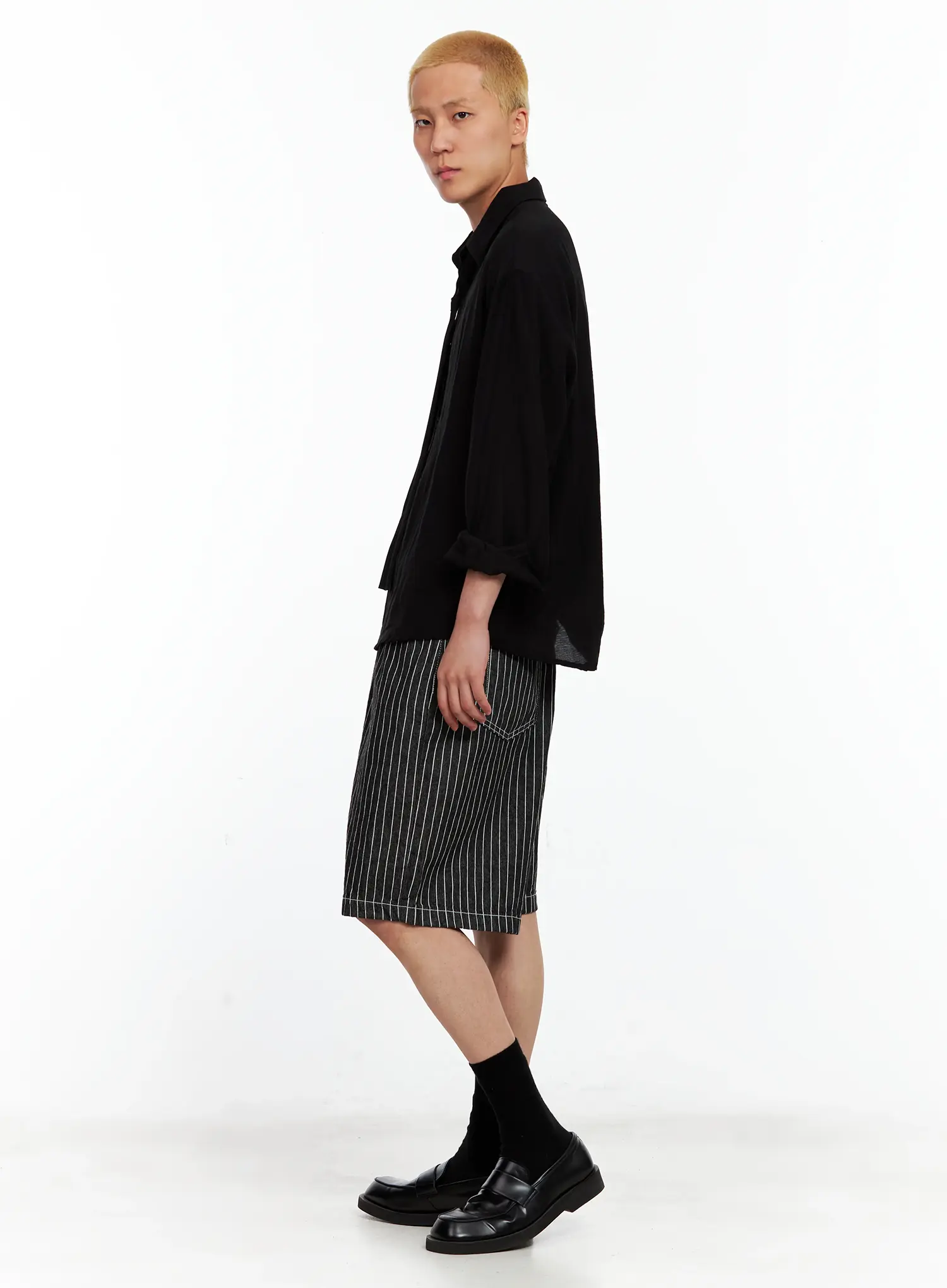 Men's Soft Linen Long-Sleeve Shirt IL514 - Image 12