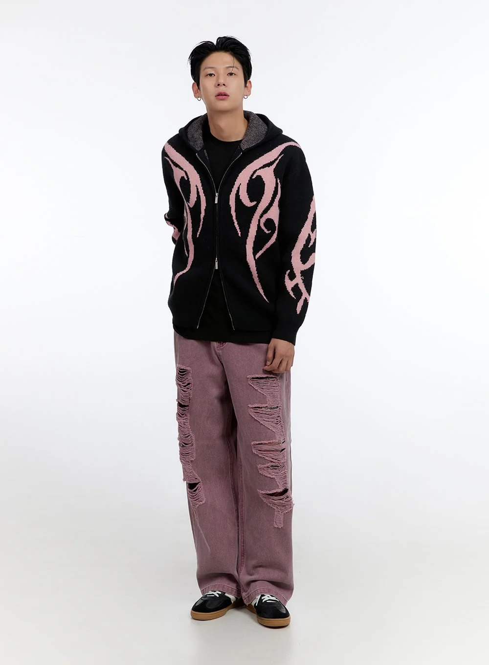 Men's Soft Round Neck Long Sleeve T-Shirt IO428 - Image 11