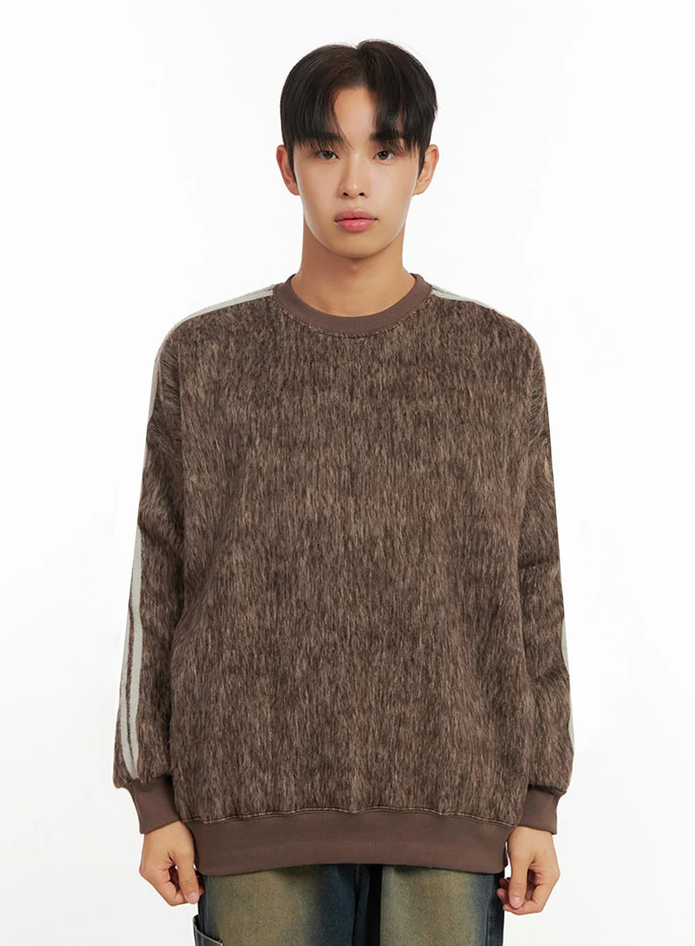 Men's Soft Wool Long Sleeve Pullover ID413 - Image 10
