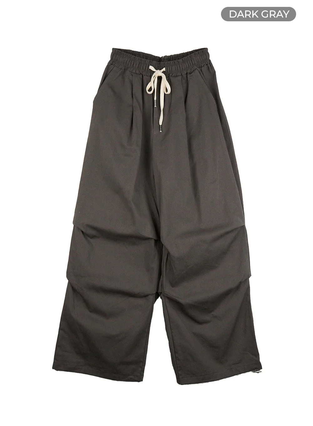 Men's Solid Banded Parachute Pants IS413 - Image 11
