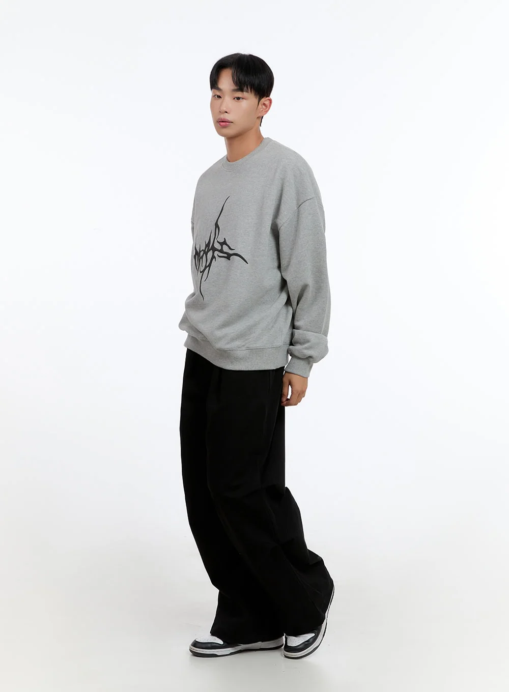 Men's Solid Banded Parachute Pants IS413 - Image 7