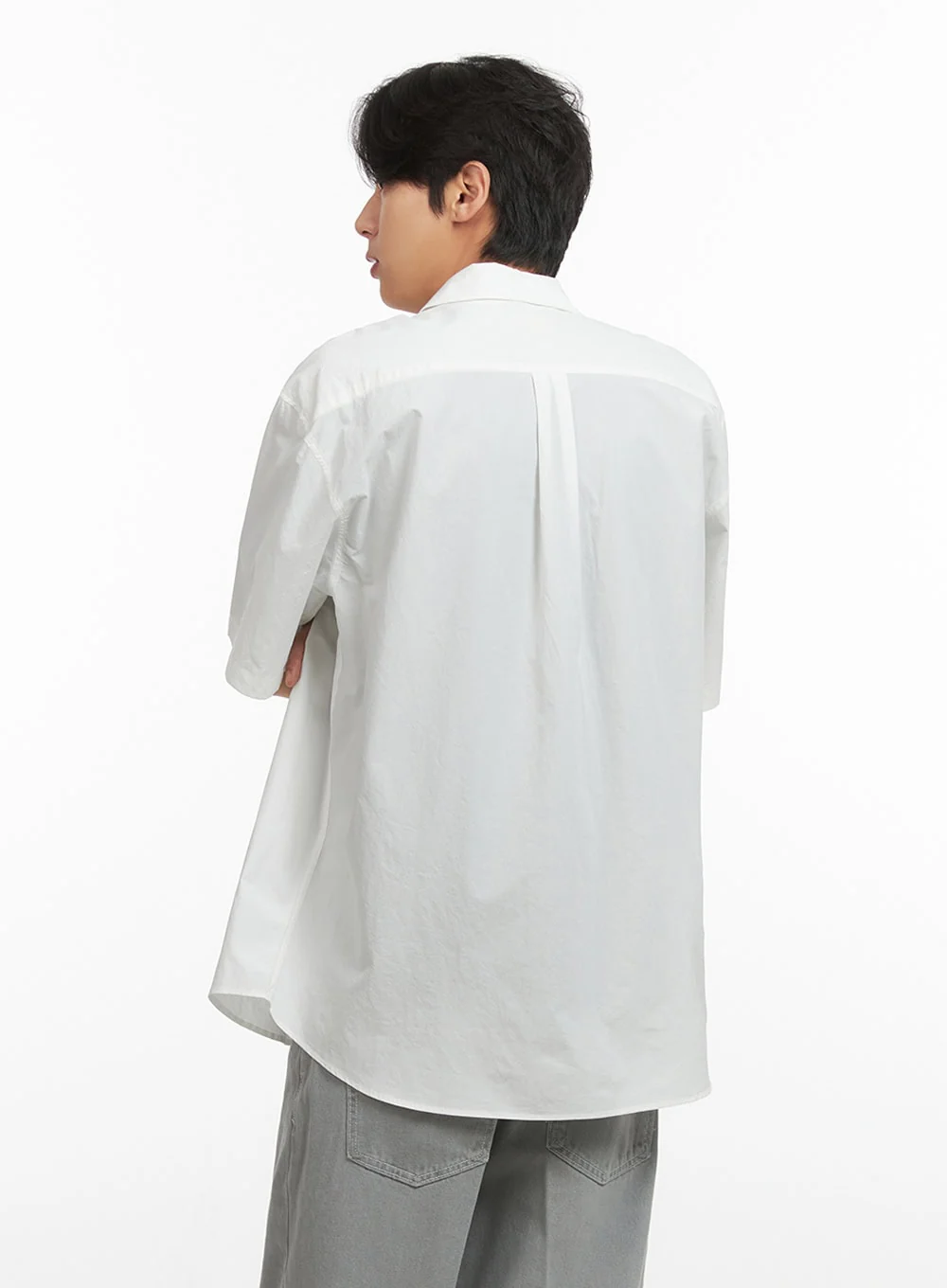 Men's Solid Buttoned Shirt (White) IY431 - Image 5