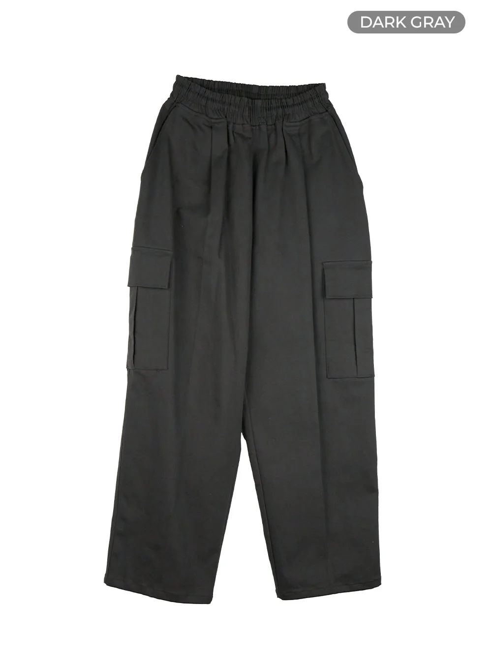 Men's Solid Cargo Pants (Dark Gray) IU414 - Image 9