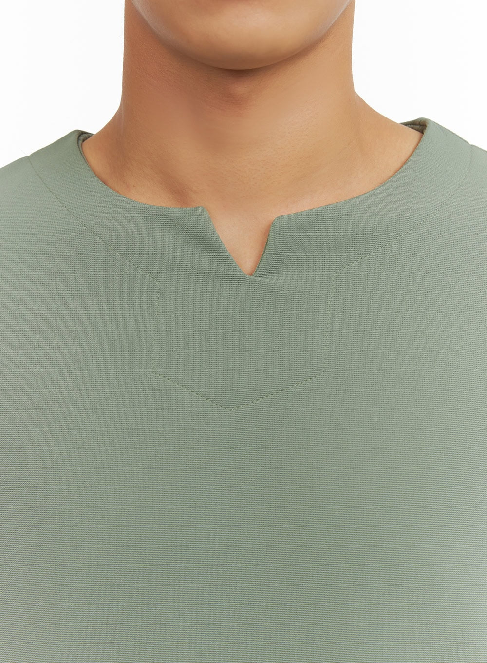 Men's Solid V-Neck T-Shirt IU414 - Image 2