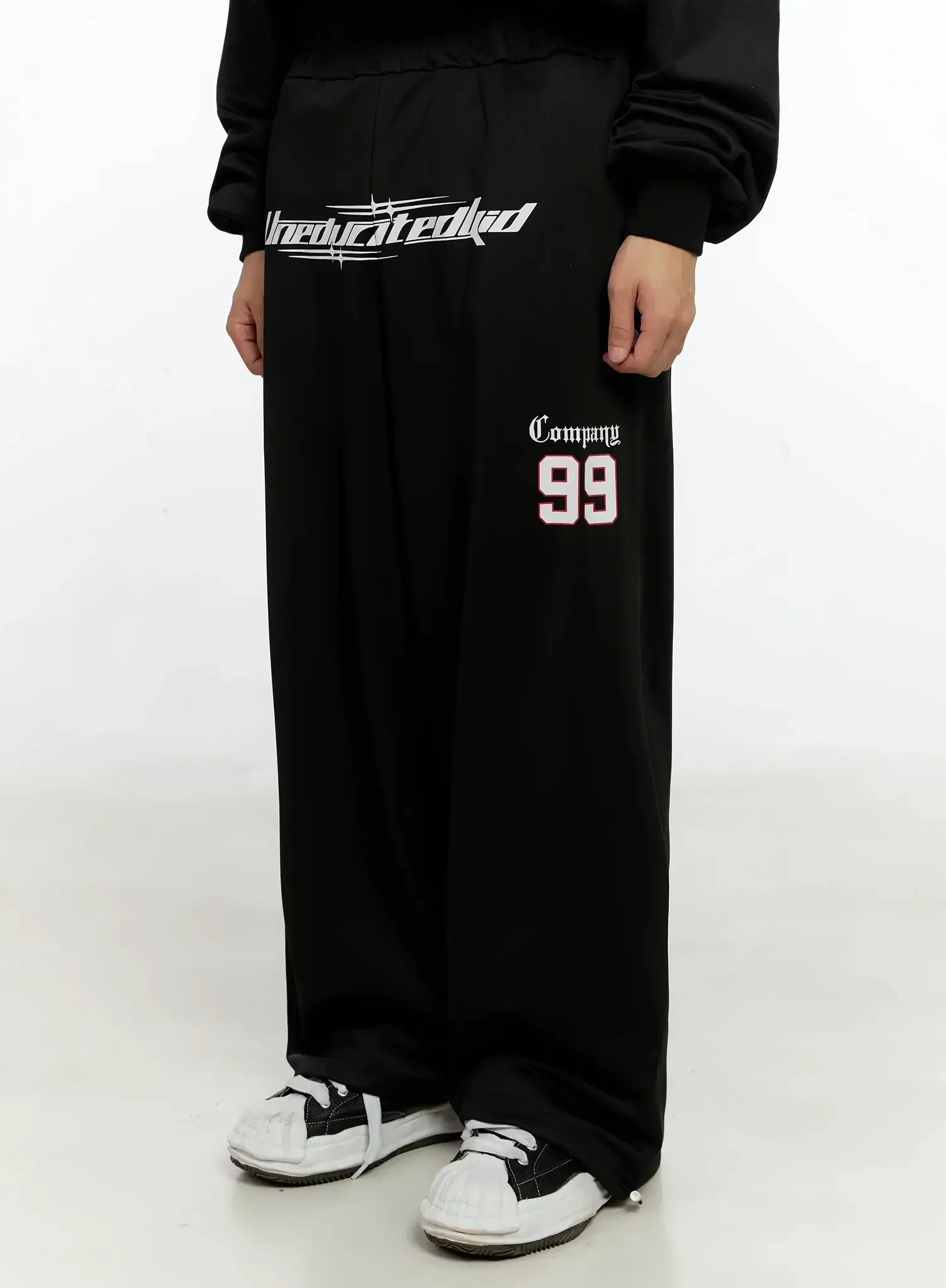 Men's Sports Graphic Wide Pants IN525 - Image 7
