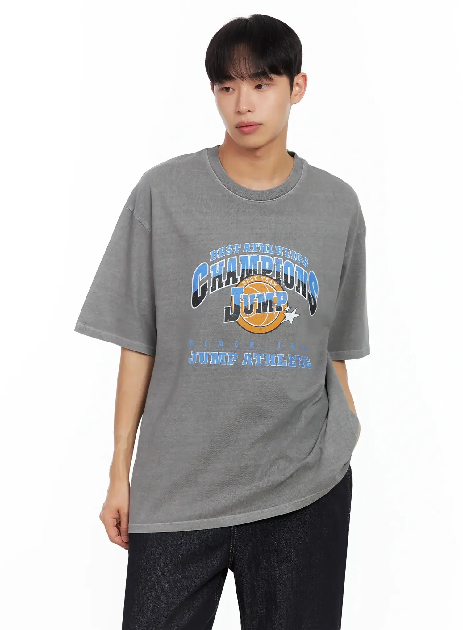 Men's Sporty Graphic T-Shirt IL516 - Image 8