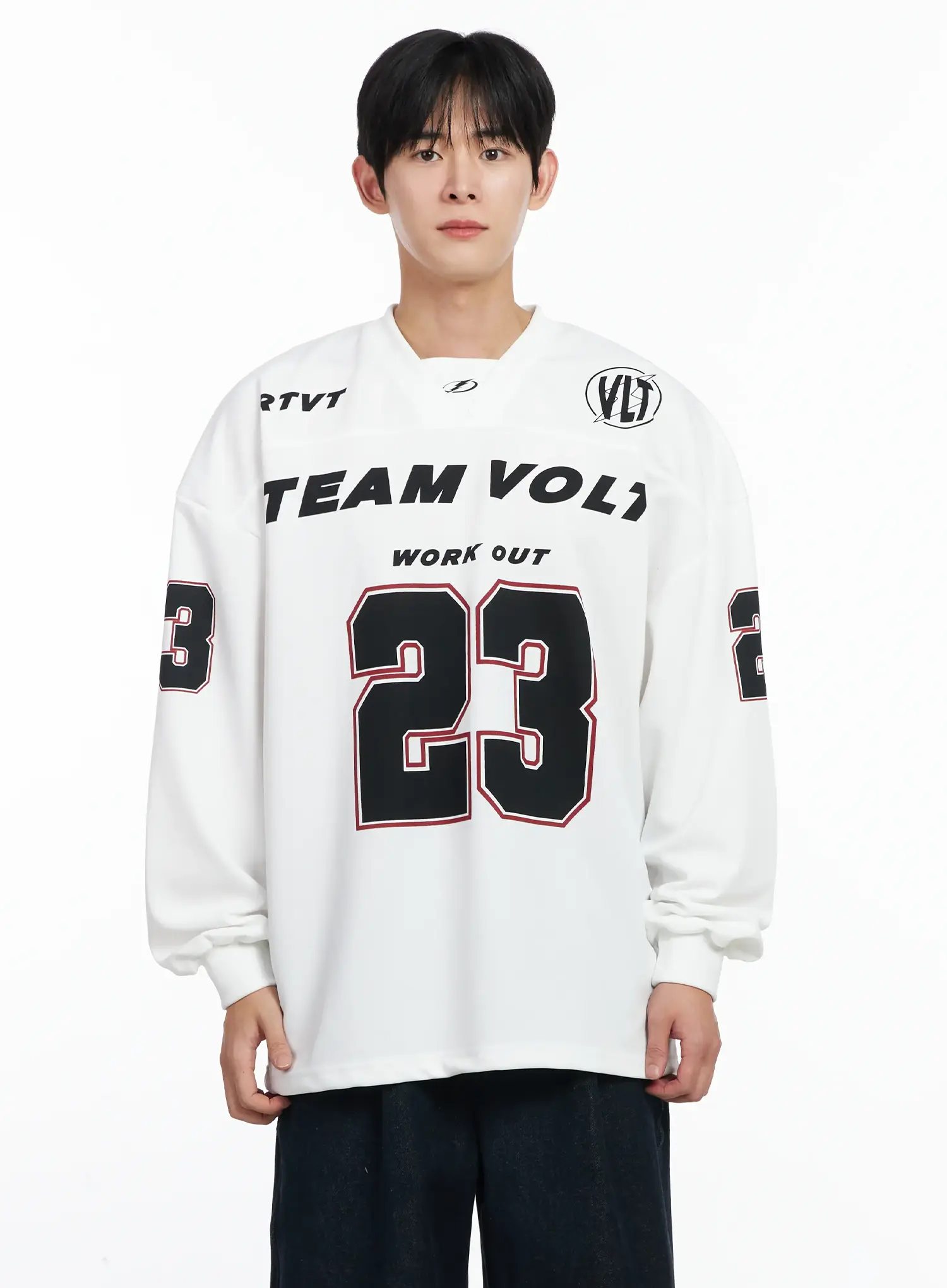 Men's Sporty Long Sleeve Jersy IJ521 - Image 11