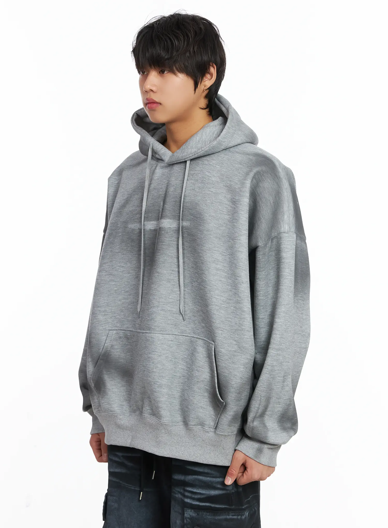 Men's Spray Graphic Fleece-Lined Hoodie IJ512 - Image 4