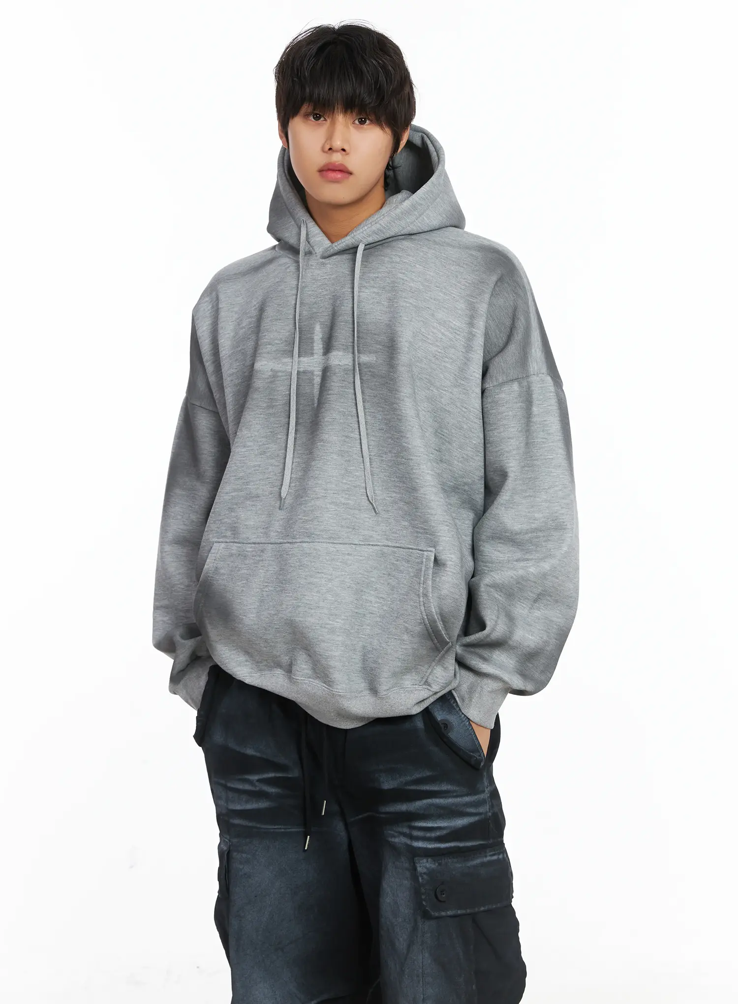 Men's Spray Graphic Fleece-Lined Hoodie IJ512 - Image 7