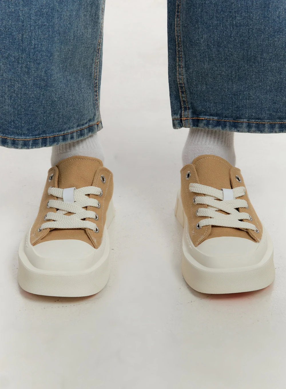 Men's Square Lace-Up Sneakers IA504 - Image 3
