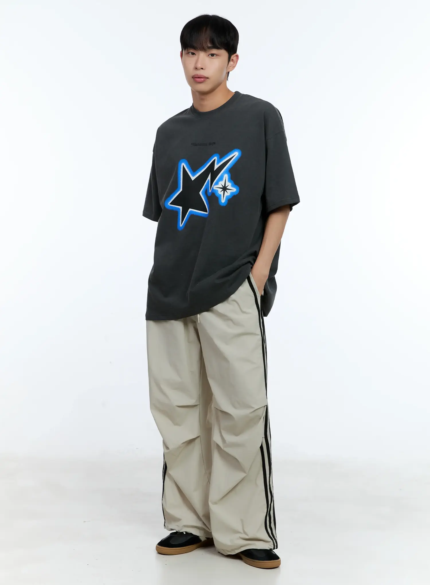 Men's Star Graphic Tee IL515 - Image 9