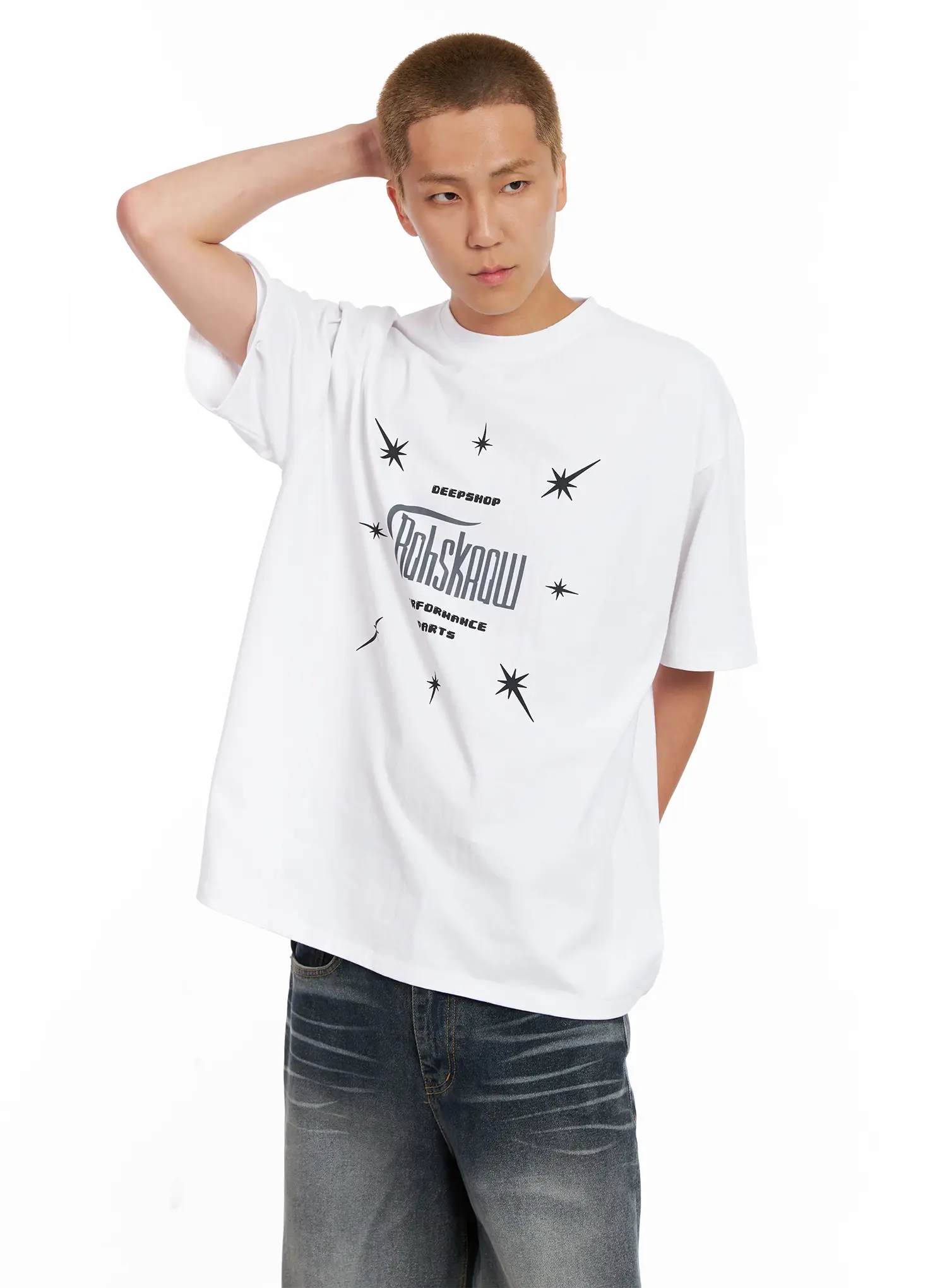 Men's Star Graphic Tee IL518 - Image 7