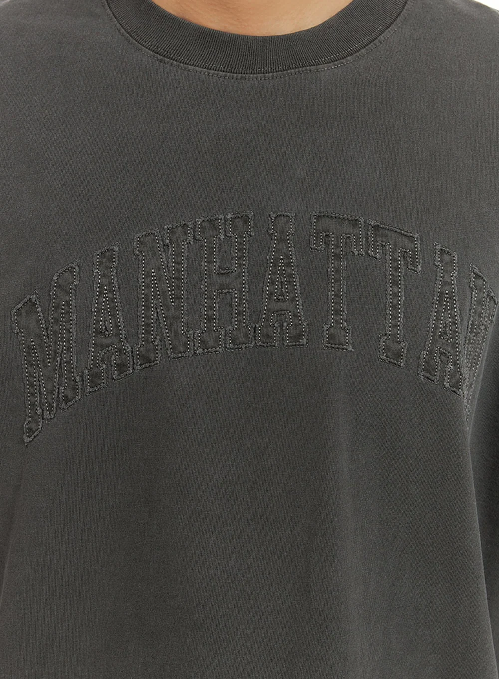 Men's Stitched Lettering T-Shirt IU419 - Image 3