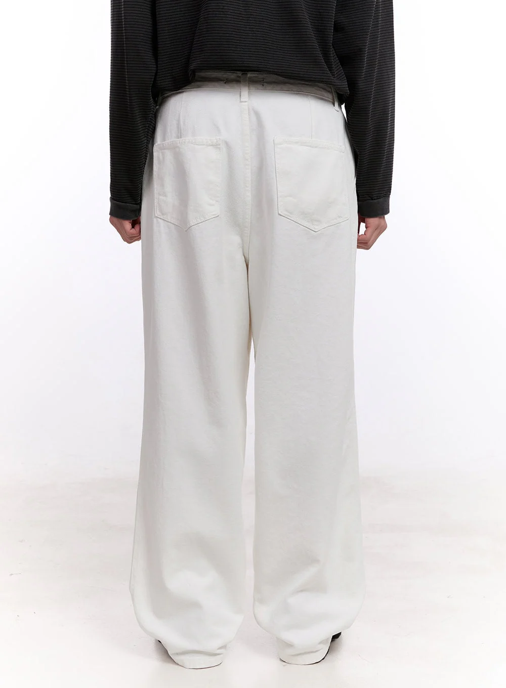 Men's Stitched Pintuck Cotton Pants IM512 - Image 5
