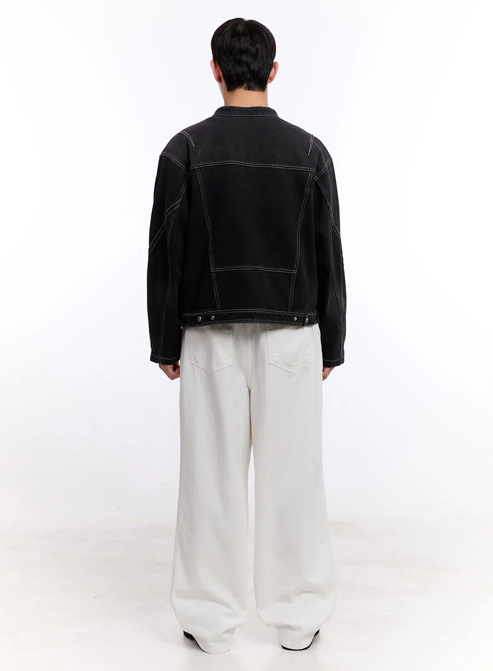 Men's Stitched Pintuck Cotton Pants IM512 - Image 8