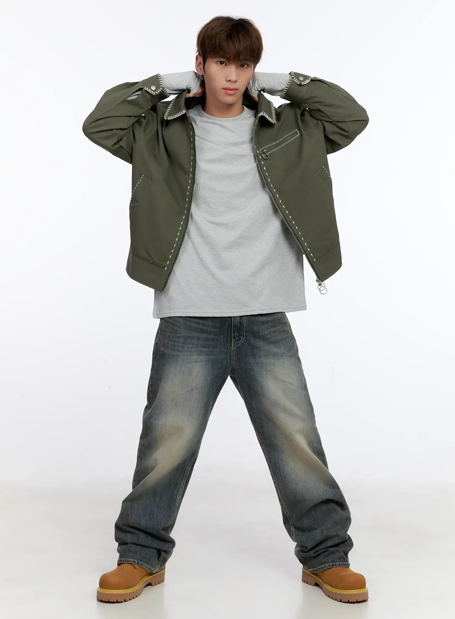 Men's Stitched Work Jacket IN512 - Image 9